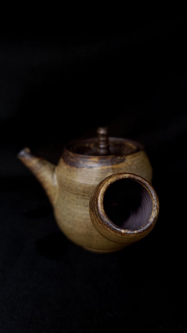 Side-Handle Teapot, Ash Glaze, 180 ml