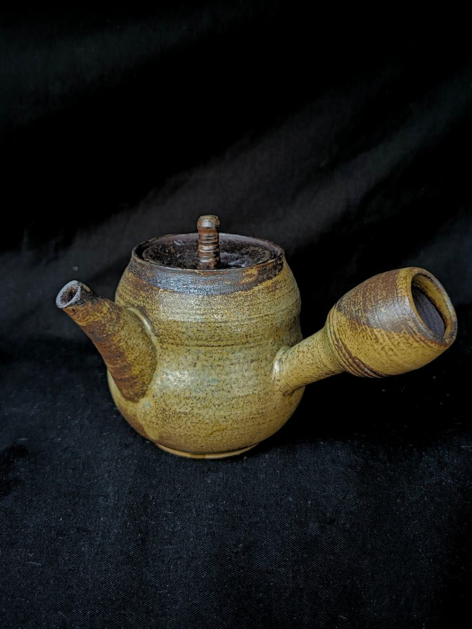 Side-Handle Teapot, Ash Glaze, 180 ml