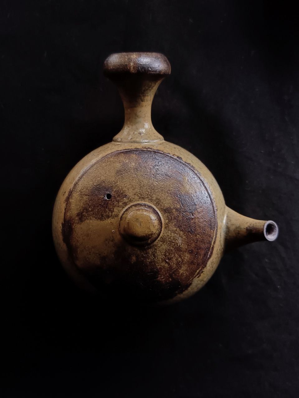 Side-Handle Teapot, Ash Glaze, 140 ml