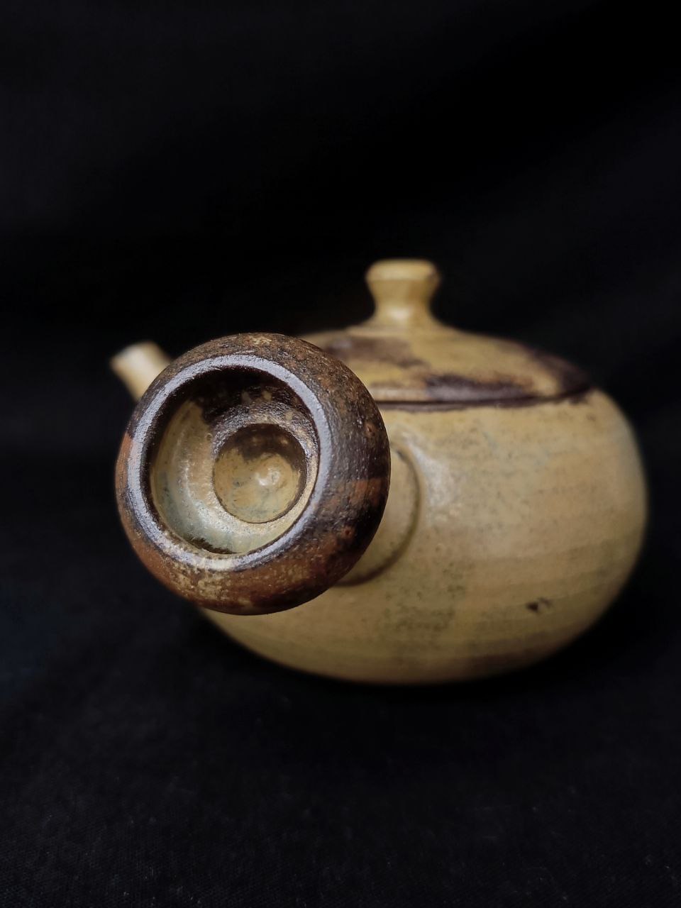 Side-Handle Teapot, Ash Glaze, 140 ml