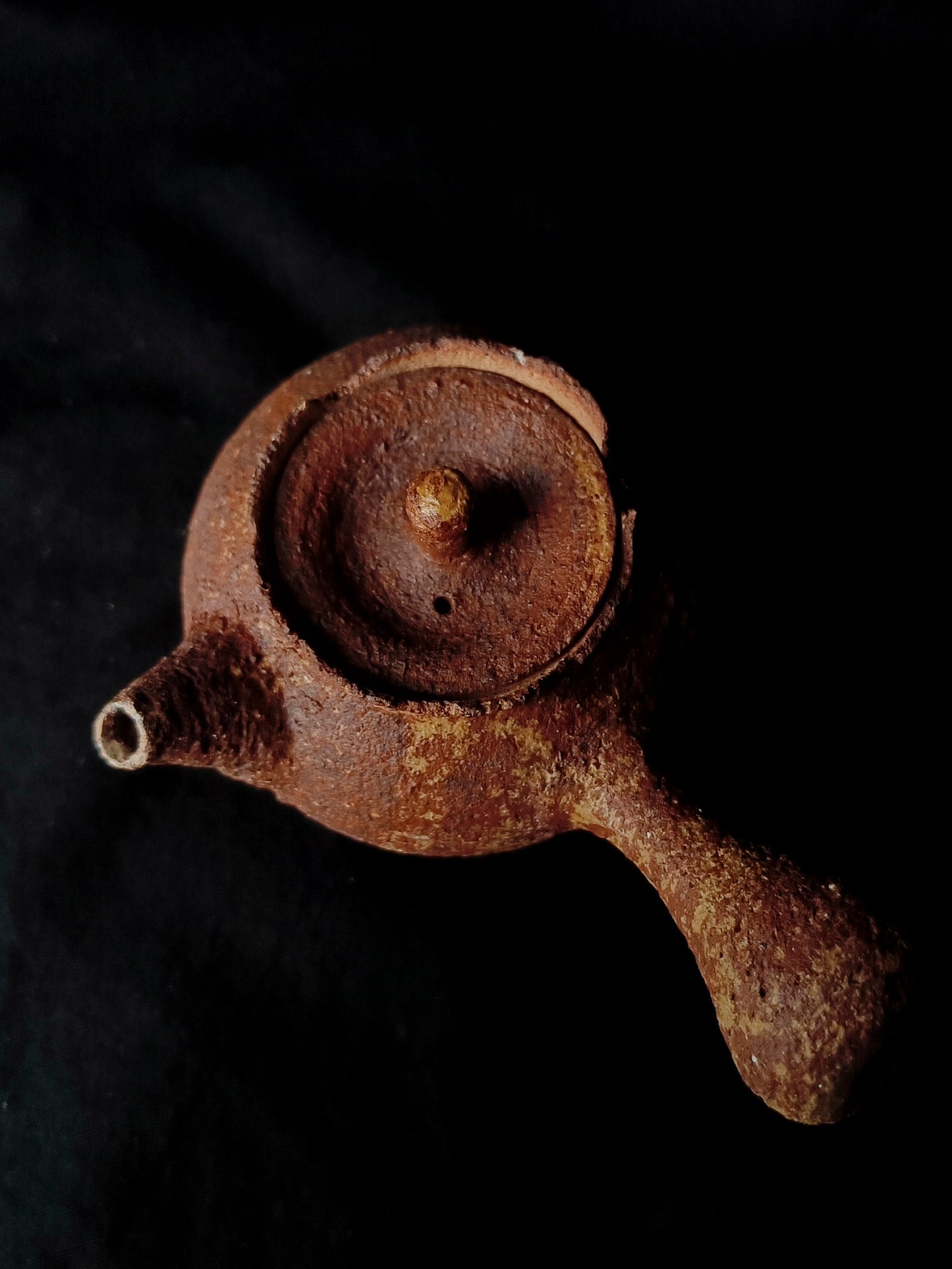 Textured Clay & Ash Glaze Teapot, 170 ml
