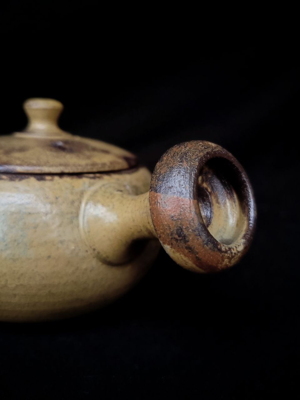 Side-Handle Teapot, Ash Glaze, 140 ml