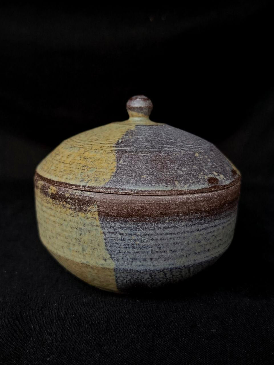 Ceramic Tea Caddy, Ash Glaze