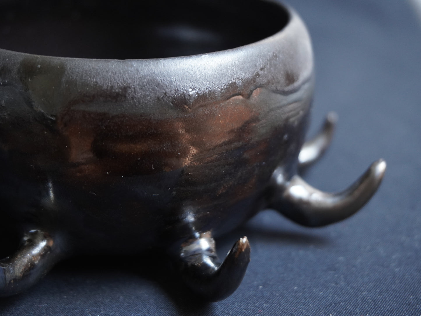 Chamotte Tea Bowl “Demonic”, 160 ml