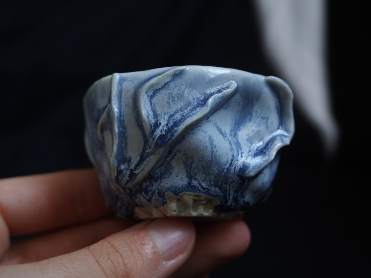 Porcelain Tea Bowl “Storm”, 40 ml