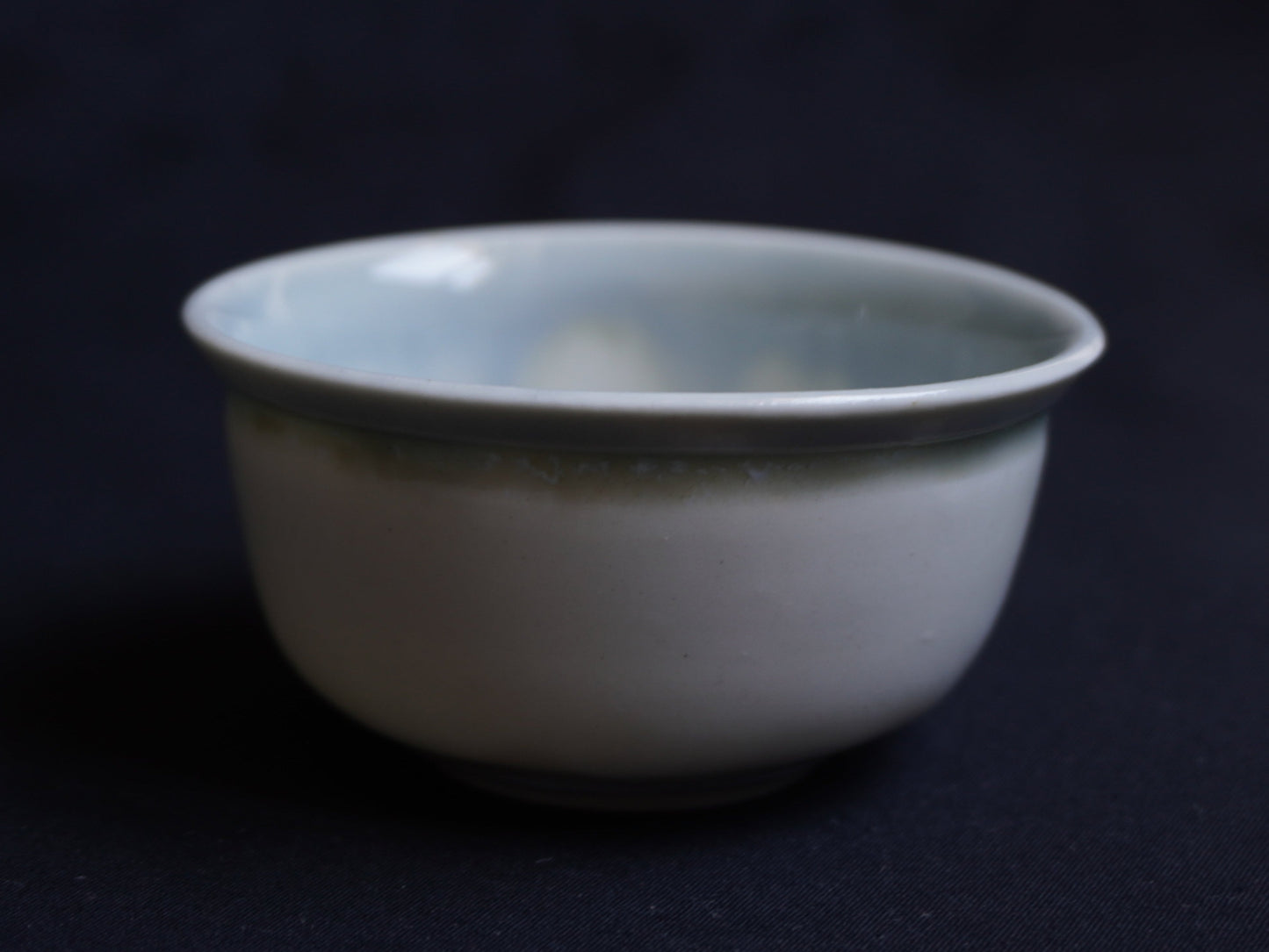 Porcelain Tea Bowl with Defined Rim, 80 ml