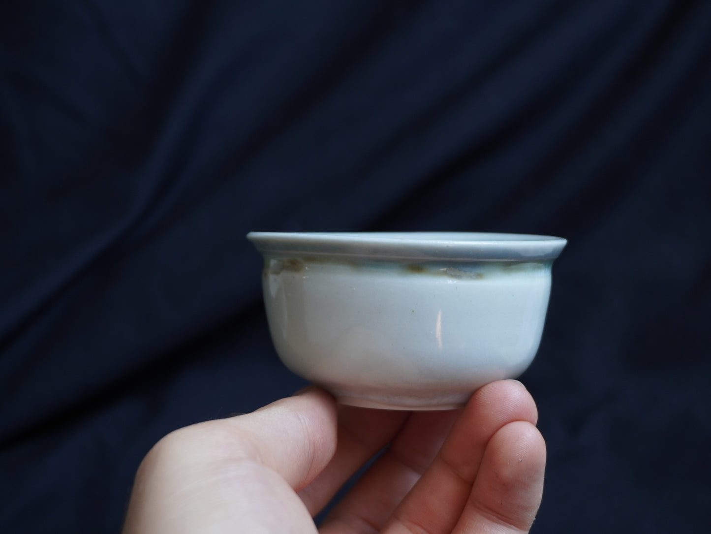 Porcelain Tea Bowl with Defined Rim, 80 ml