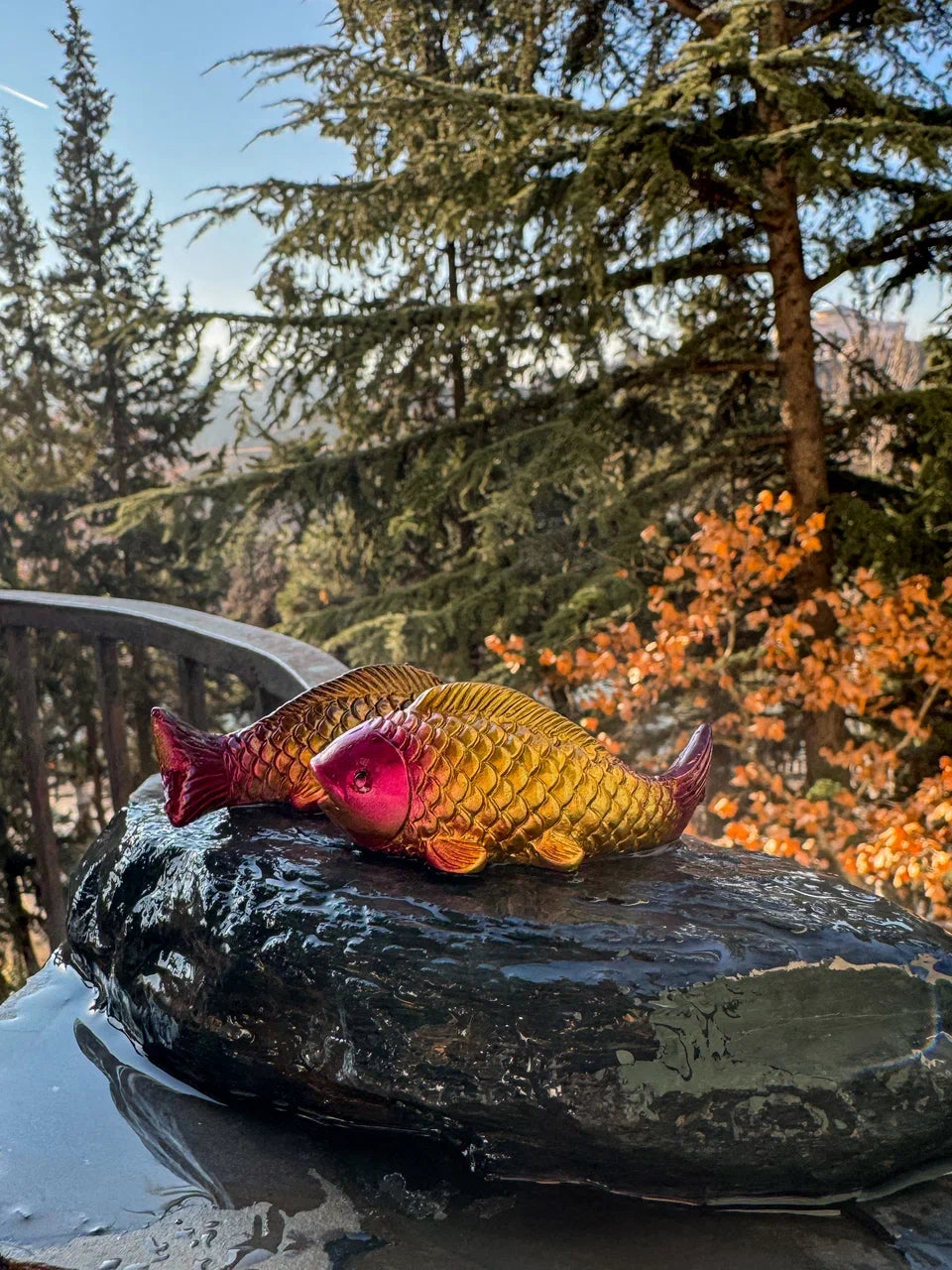 Color-Changing Tea Pet: Two Carps