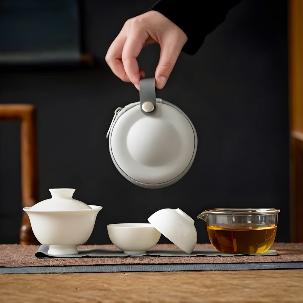 Compact Travel Tea Set for Gongfu Brewing