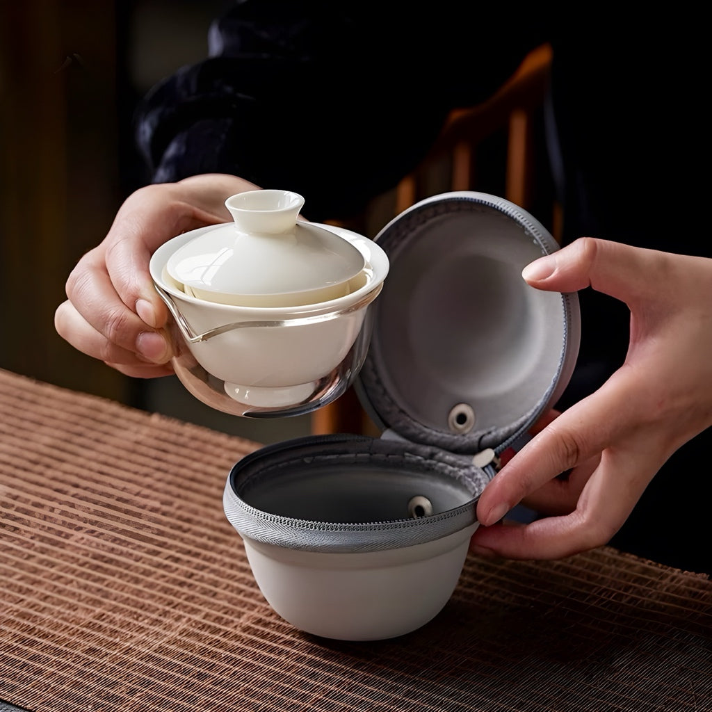 Compact Travel Tea Set for Gongfu Brewing