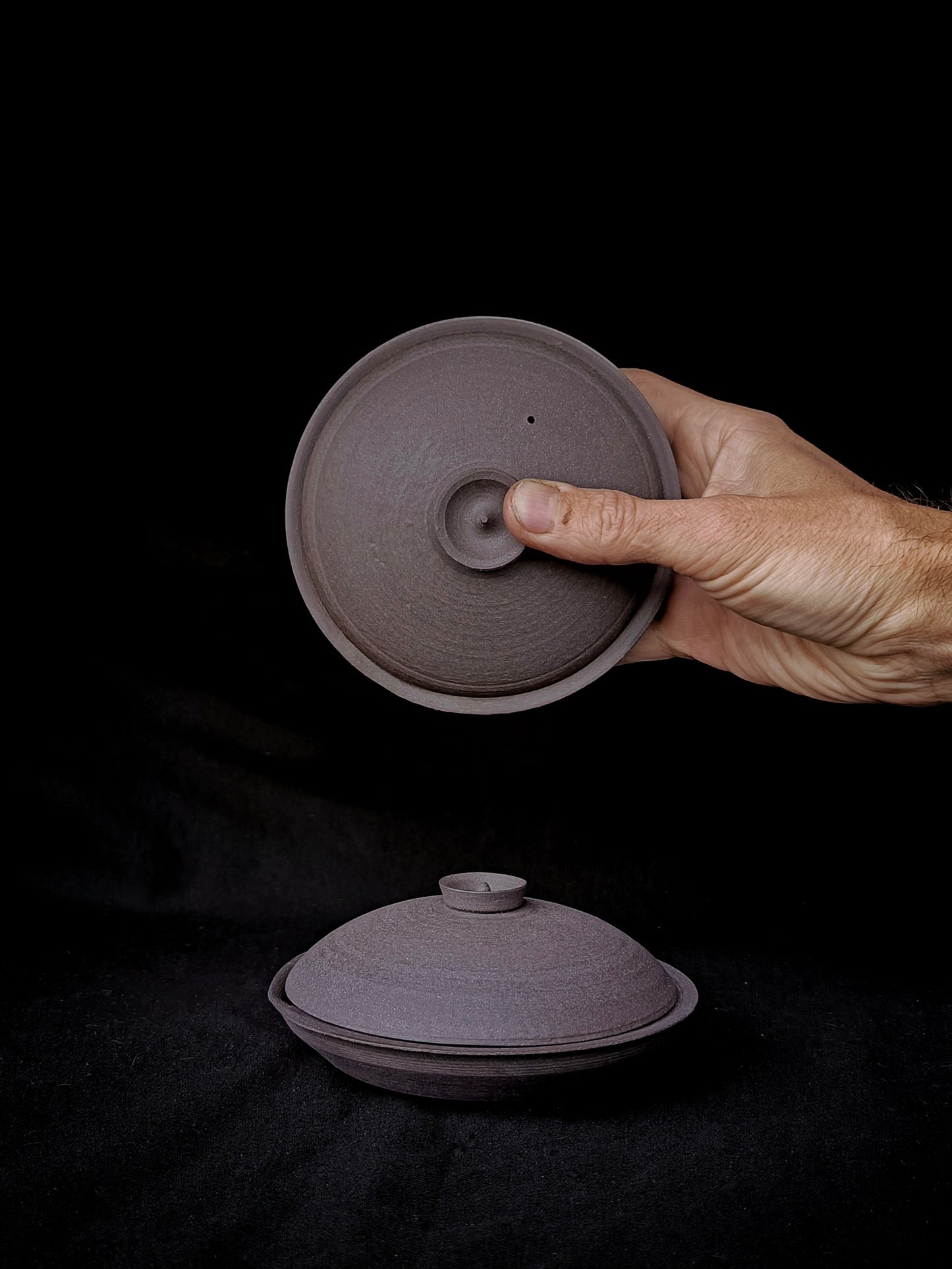 Unglazed Clay Shiboridashi, 80 ml