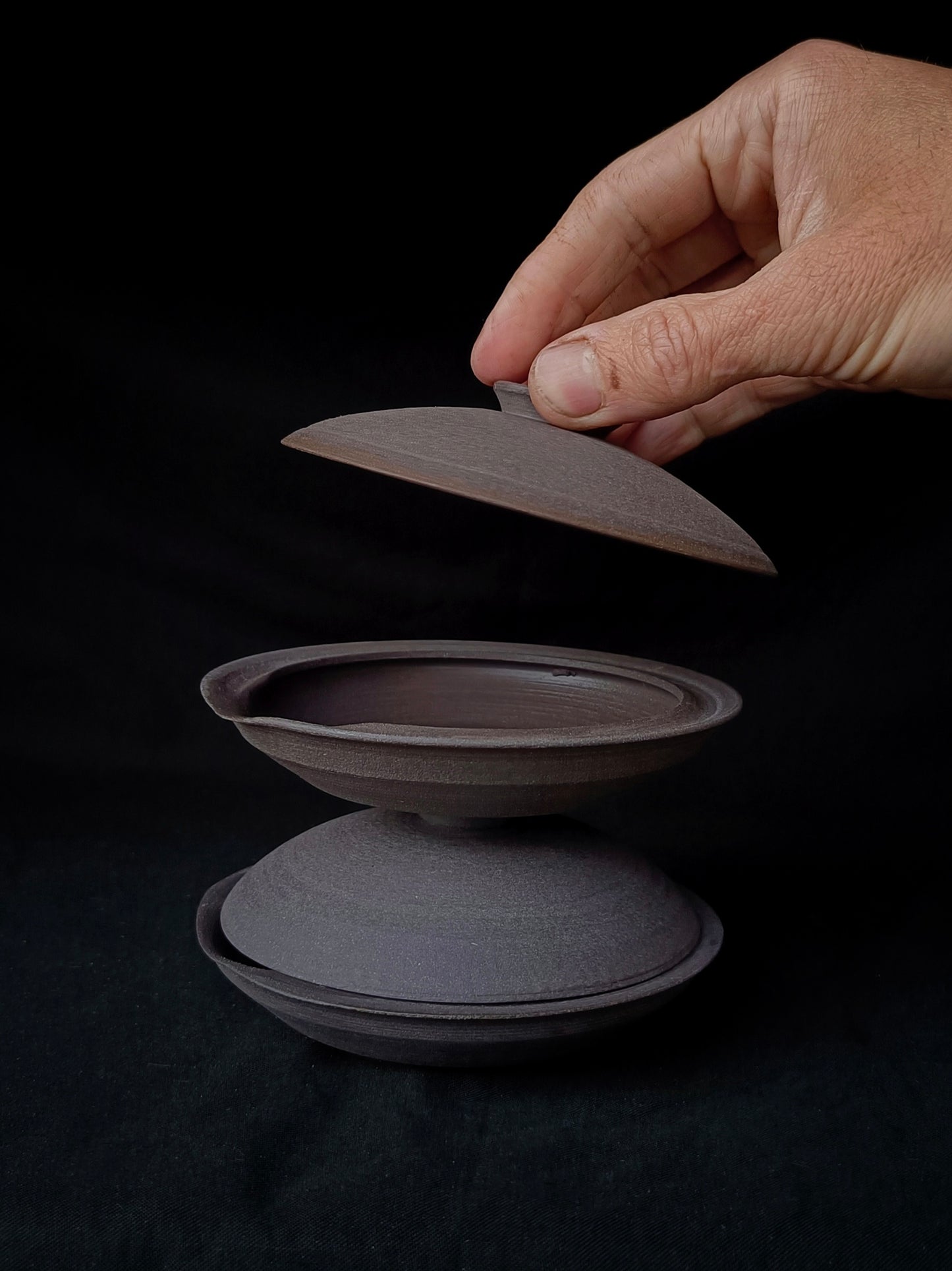 Unglazed Clay Shiboridashi, 80 ml