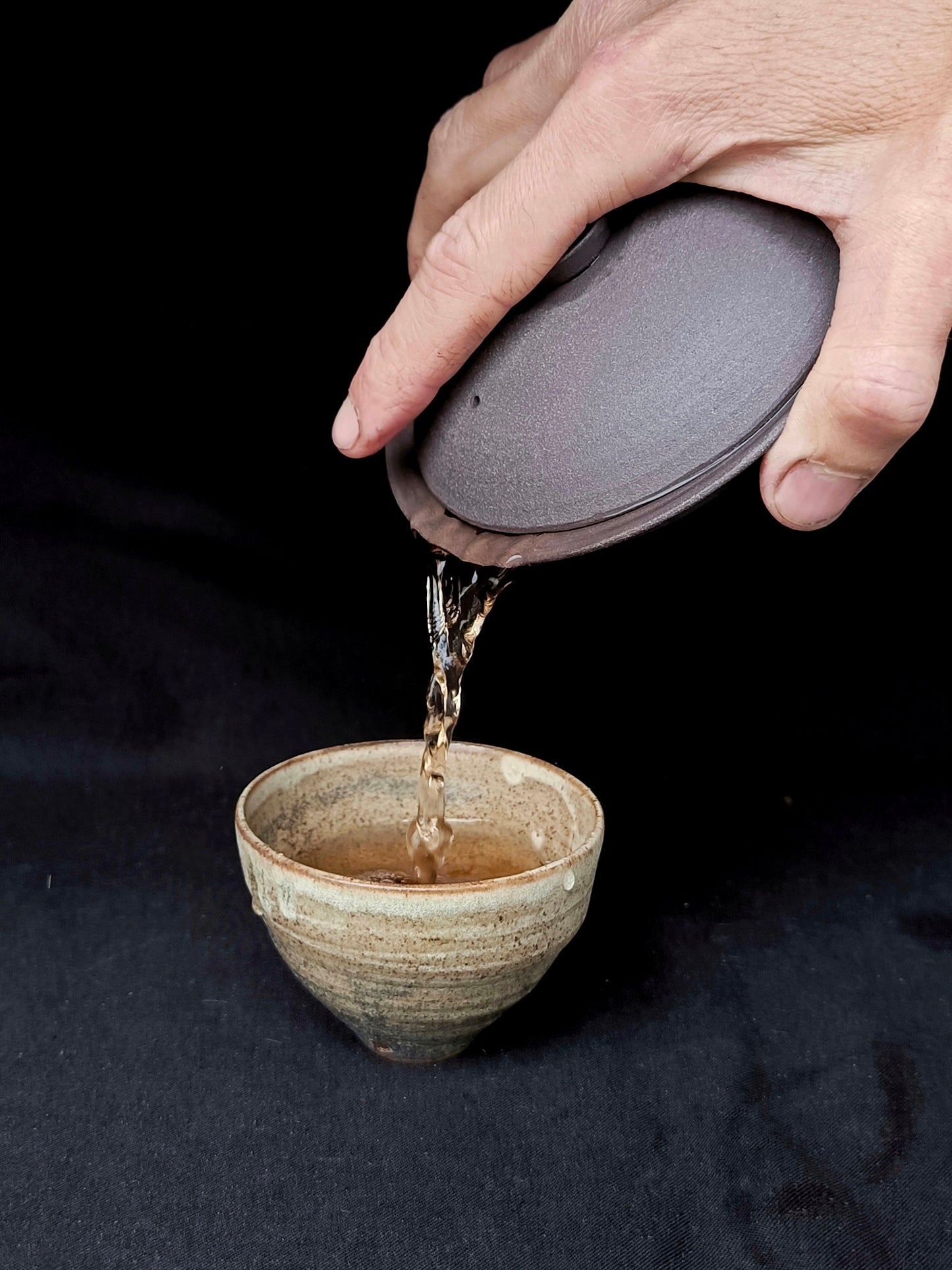 Unglazed Clay Shiboridashi, 80 ml