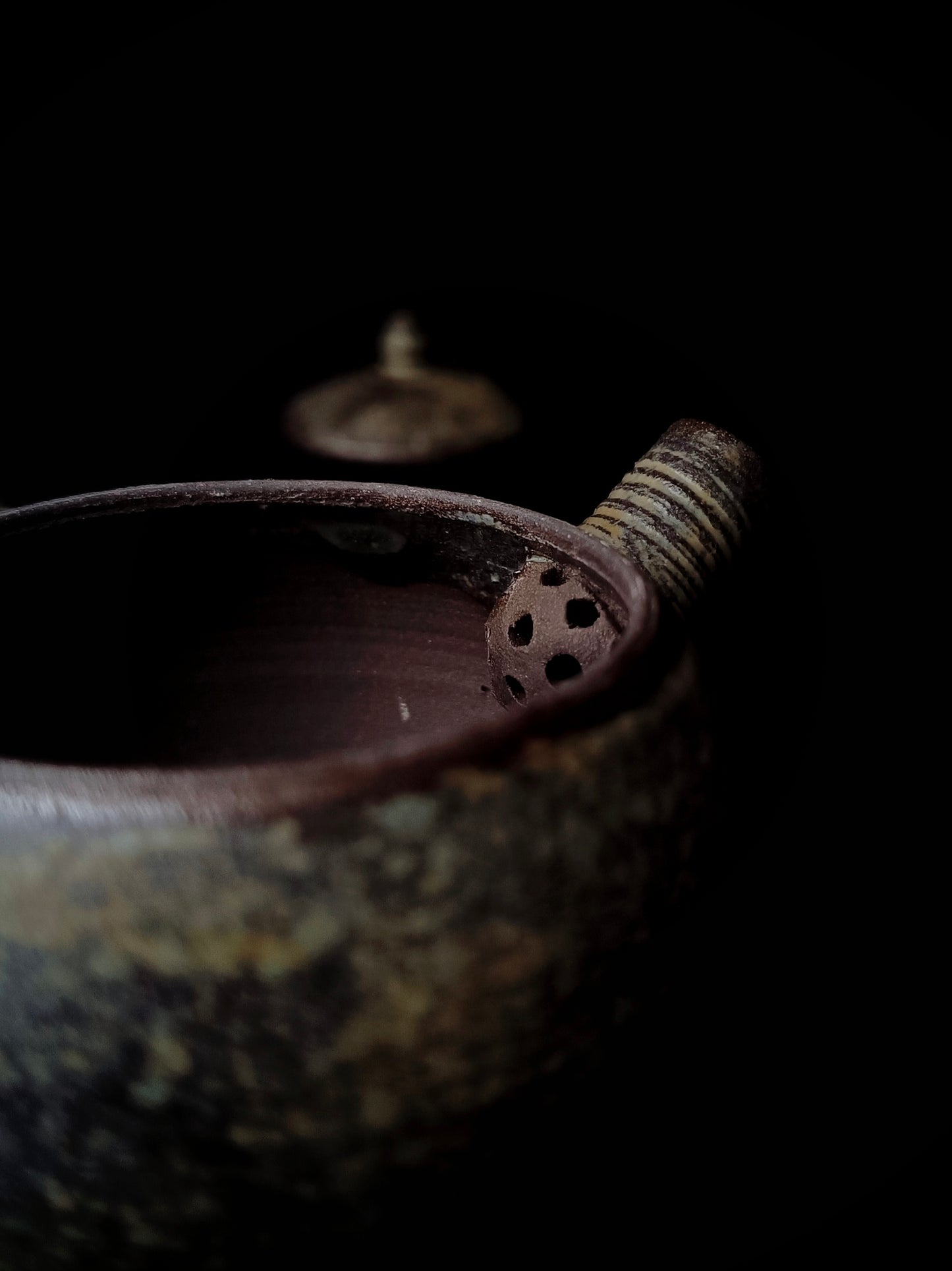 Side-Handle Teapot, Ash Glaze, 80 ml