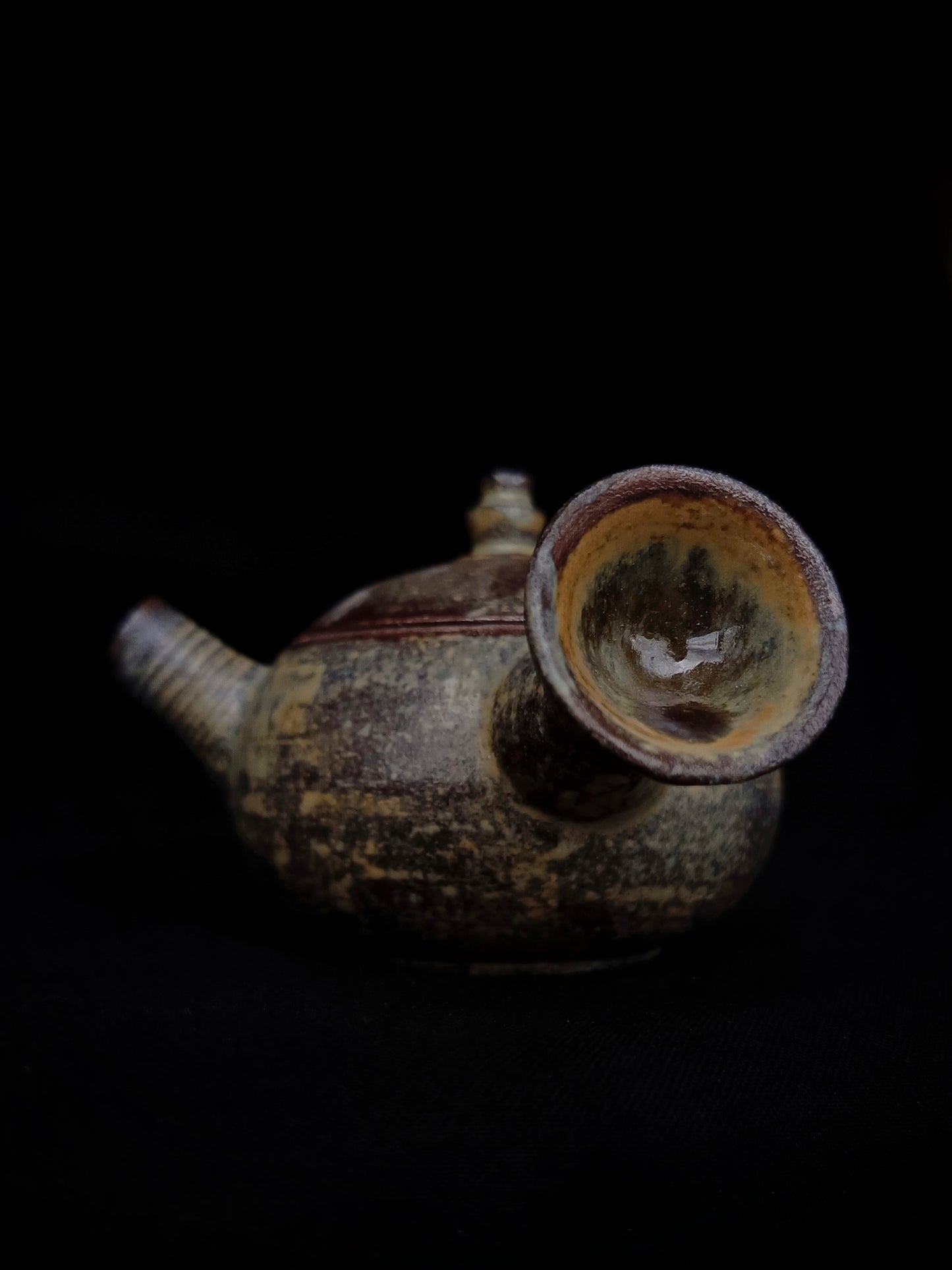 Side-Handle Teapot, Ash Glaze, 80 ml