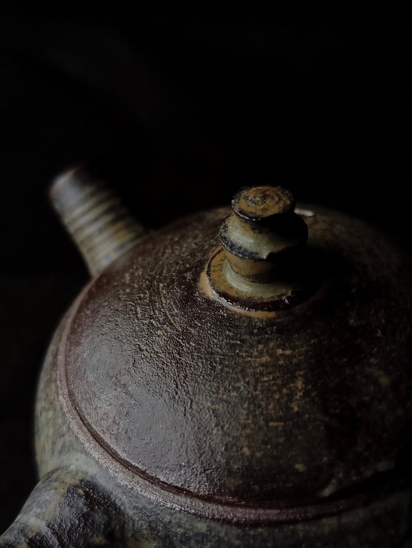 Side-Handle Teapot, Ash Glaze, 80 ml