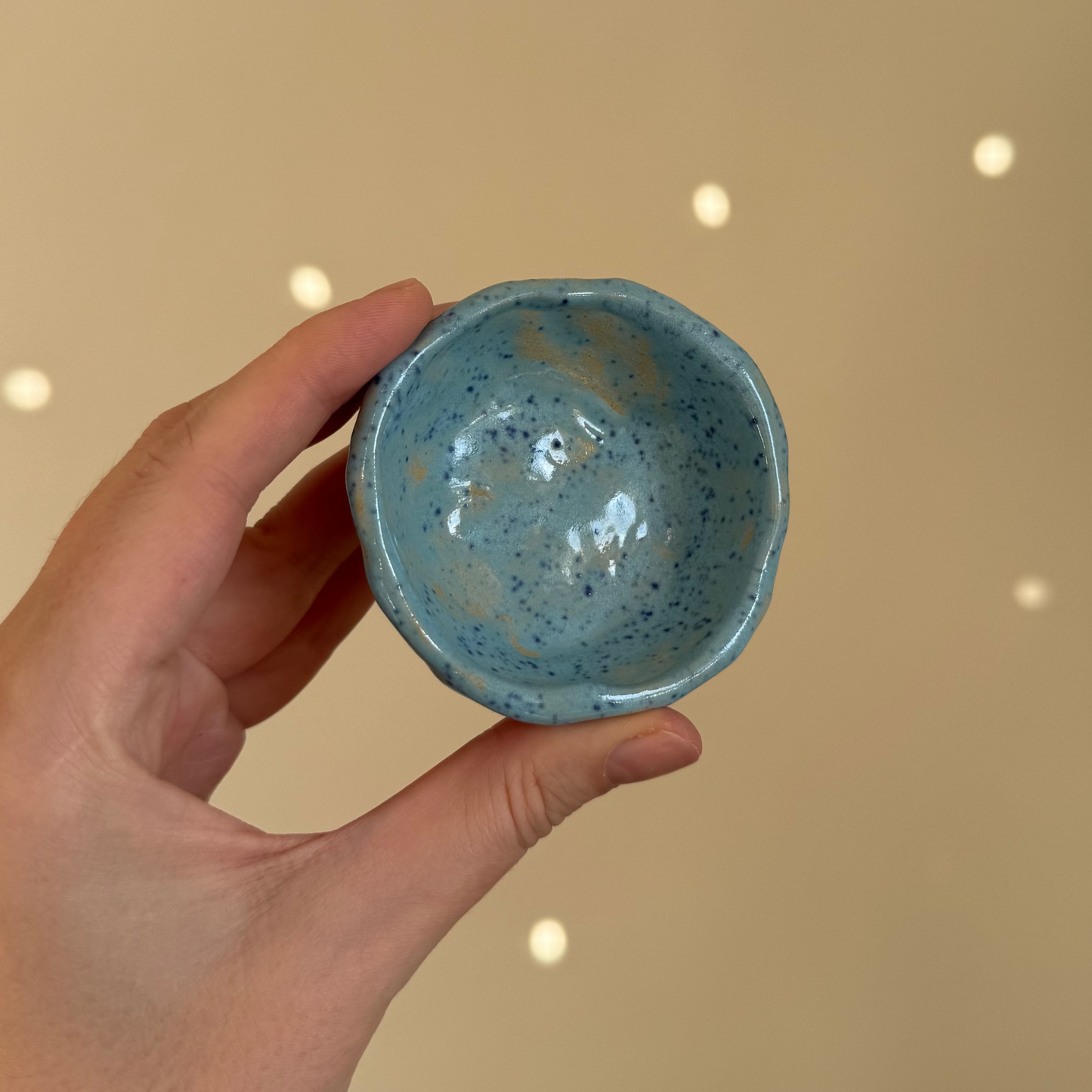 Handcrafted Clay Teacup "Sky"