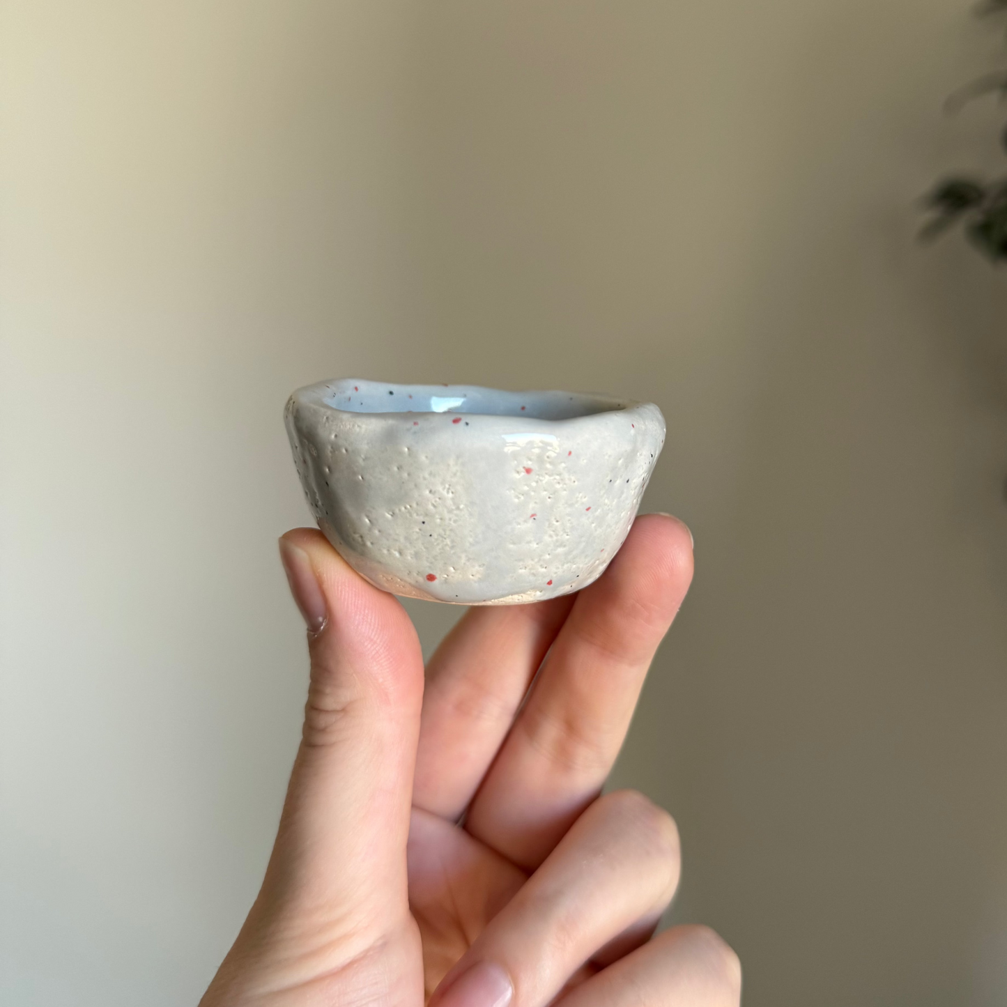 Handcrafted Clay Teacup "Crumbs"