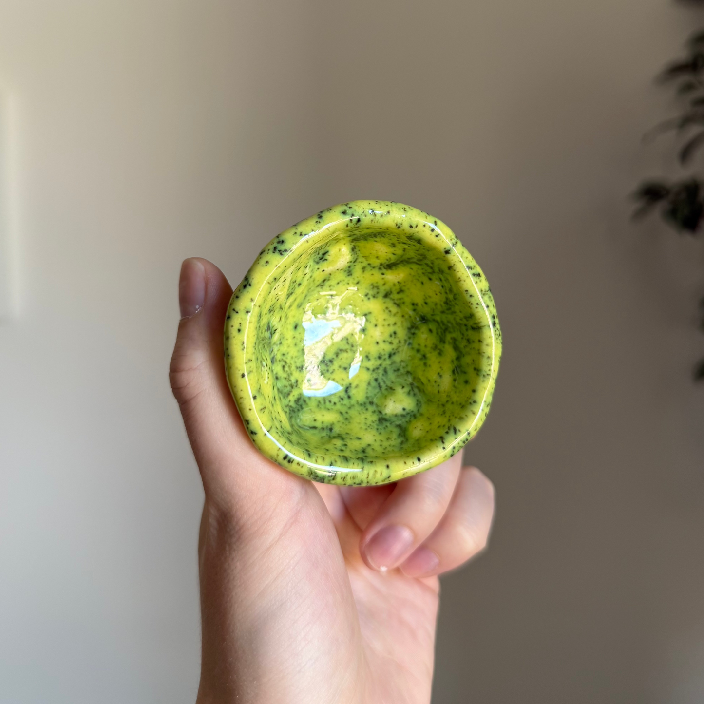 Handcrafted Clay Teacup "Spill"