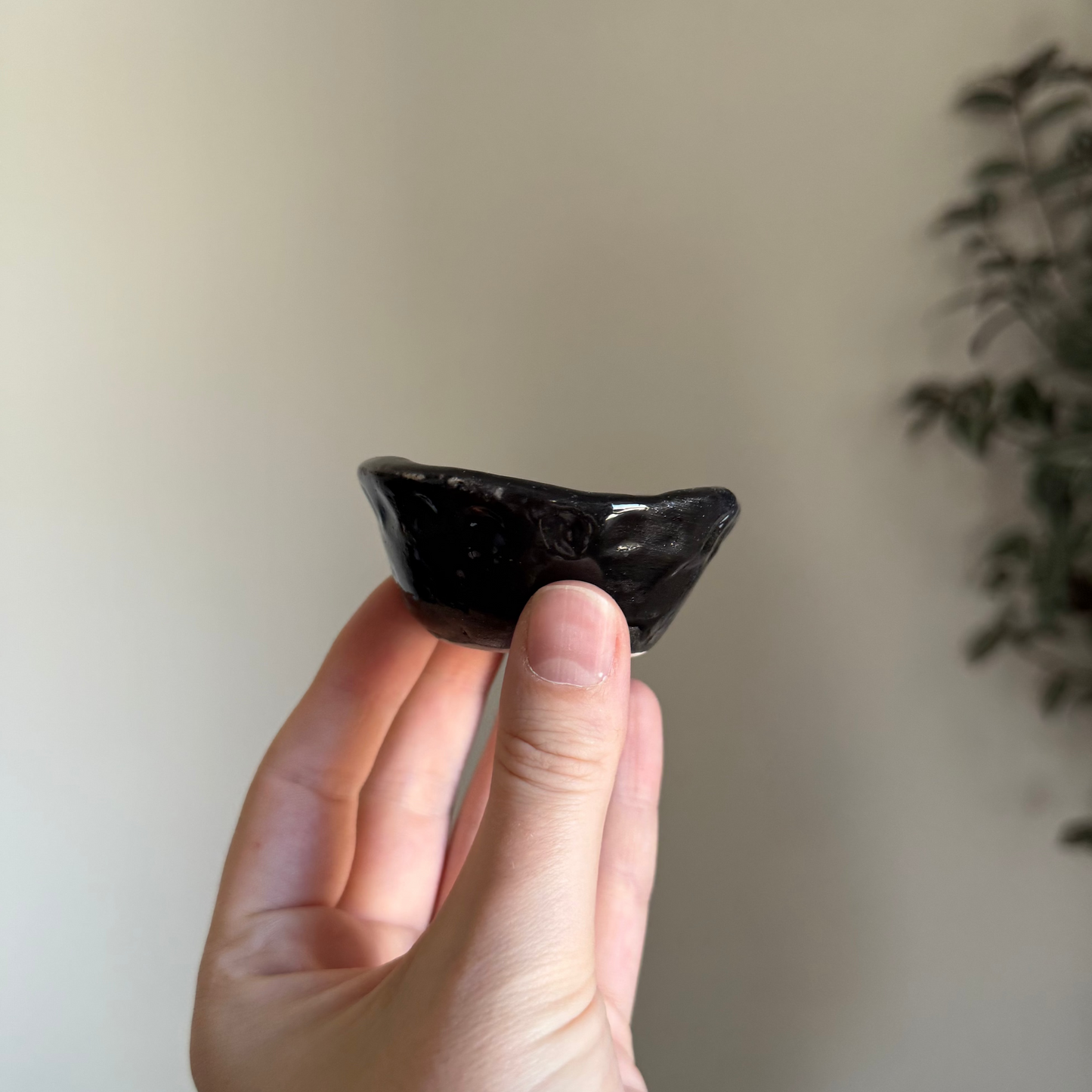 Handcrafted Clay Teacup "Ink"