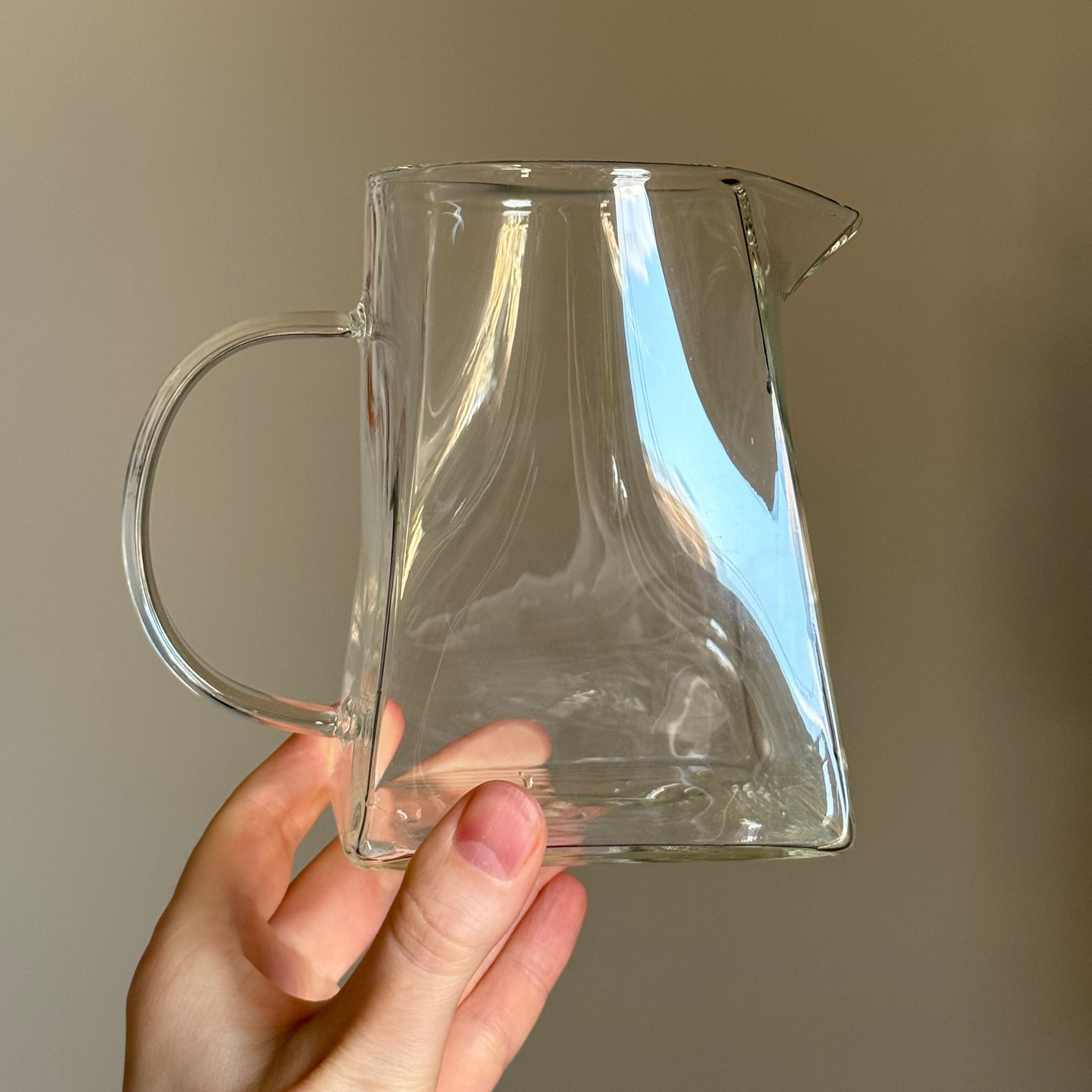 Glass Fairness Cup (Chahai) with Square Base, different volumes