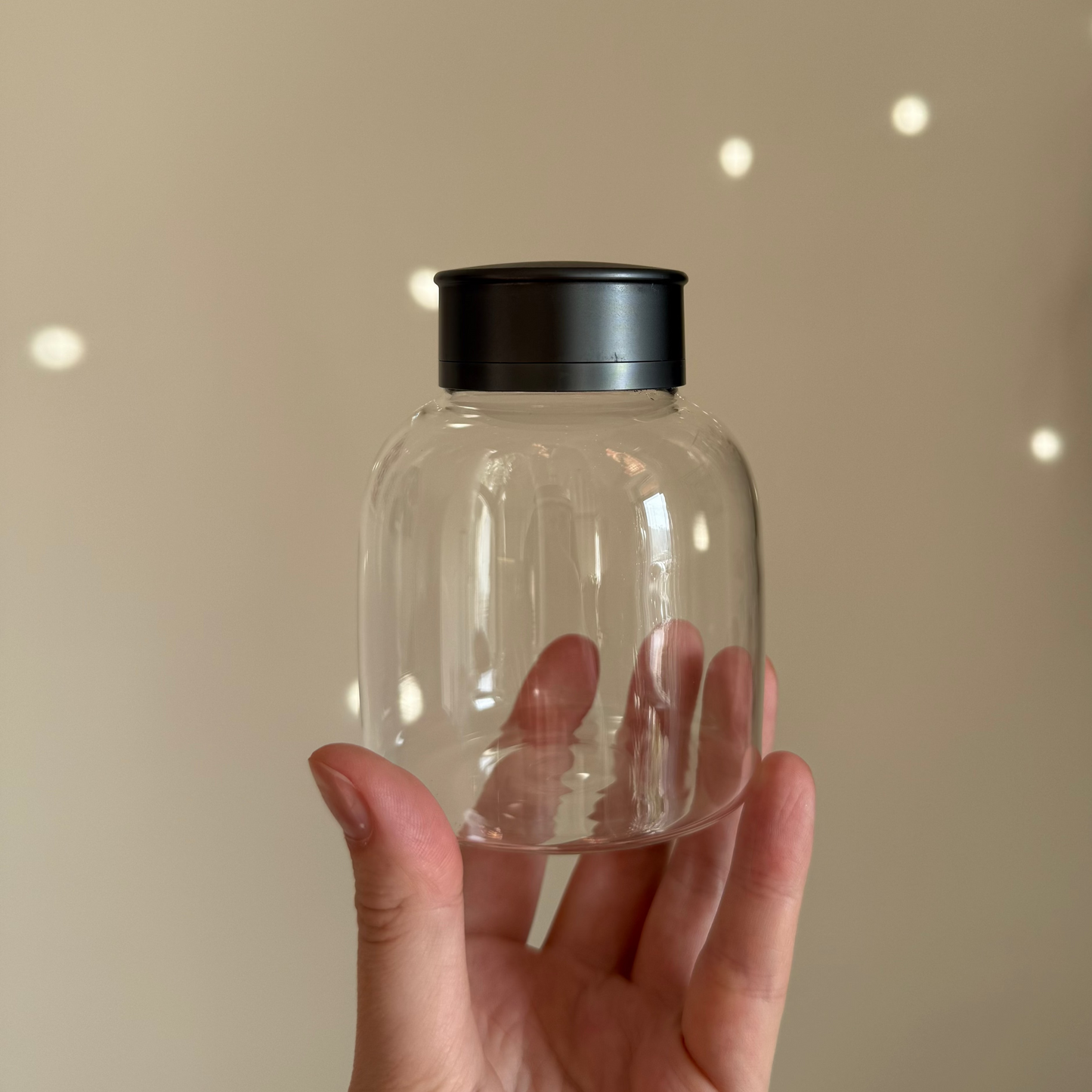 Glass Tea Jar with Double Lid