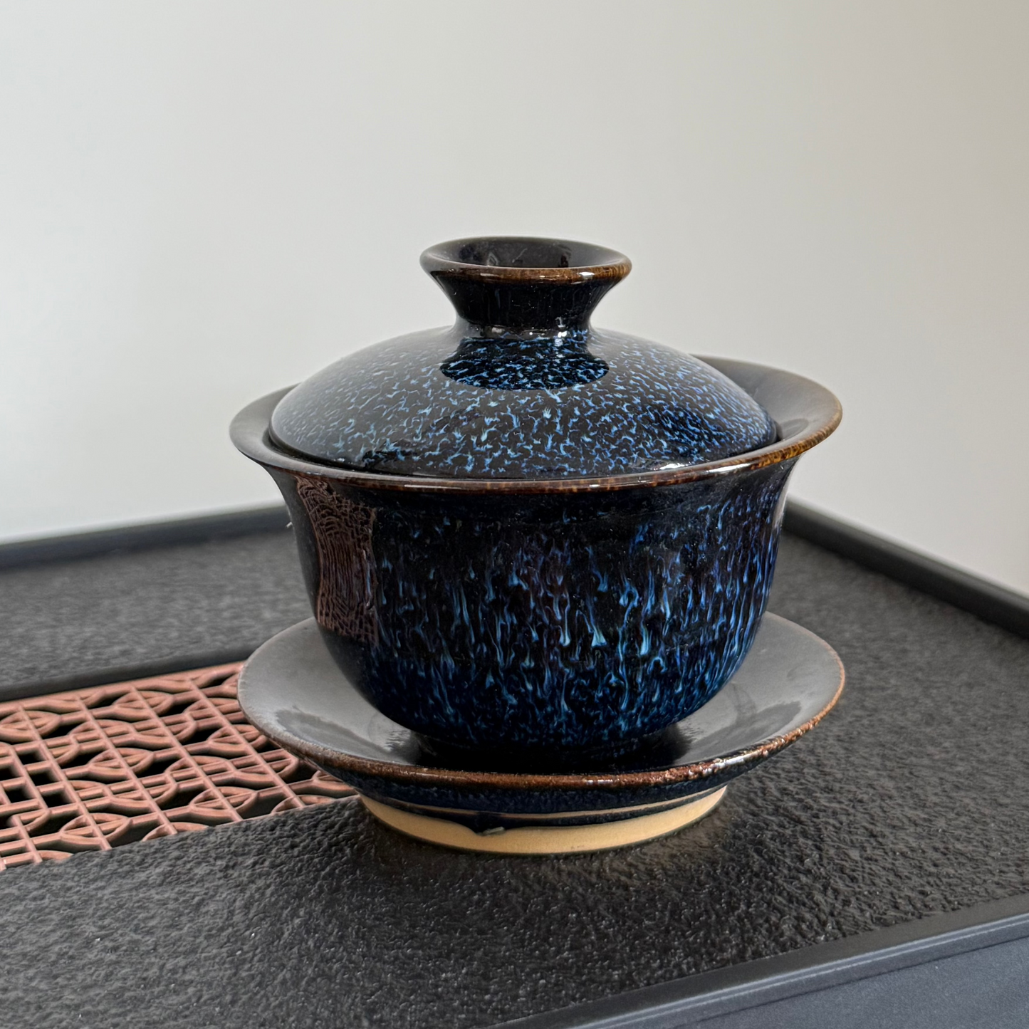 Deep Blue Glazed Gaiwan, ~100 ml