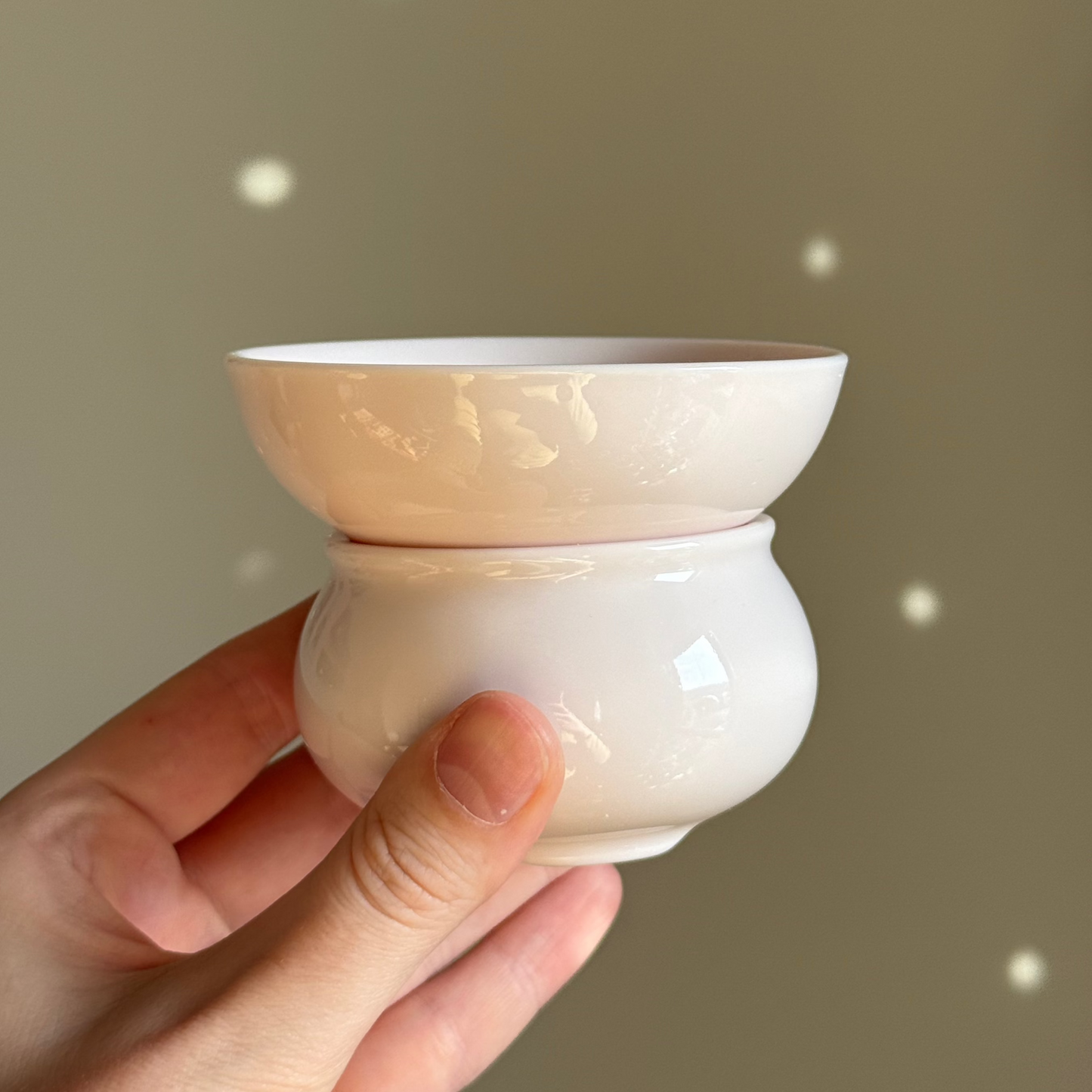 Pink Ceramic Tea Strainer