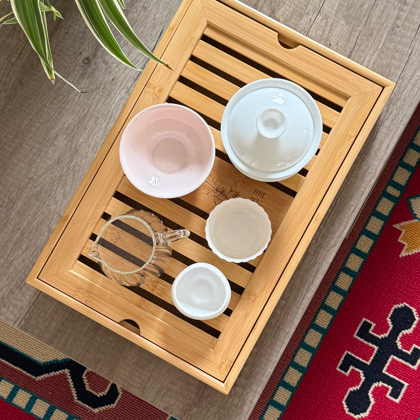 Pink Ceramic Tea Strainer