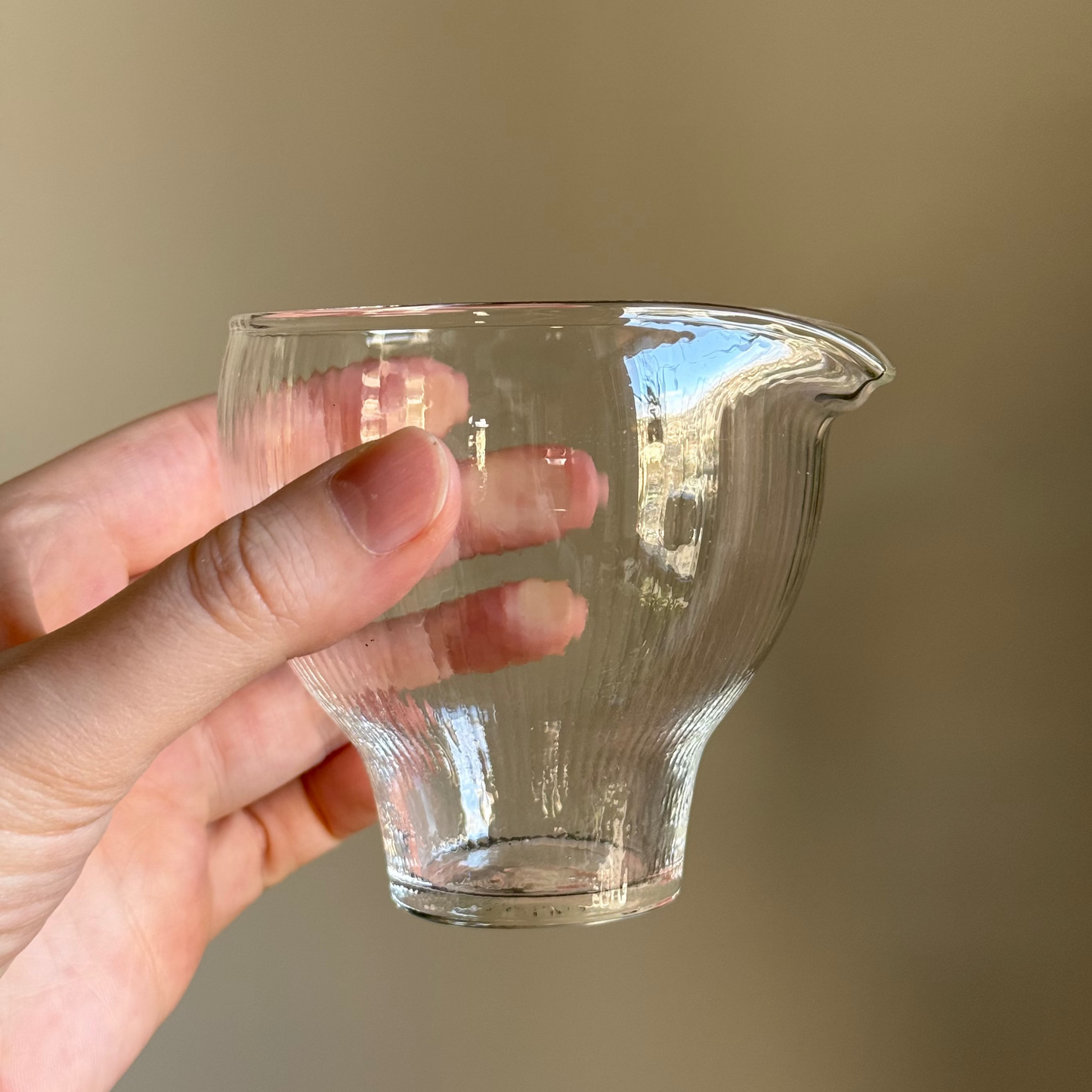 Vertical Striped Glass Pitcher (Chahai), 230 ml