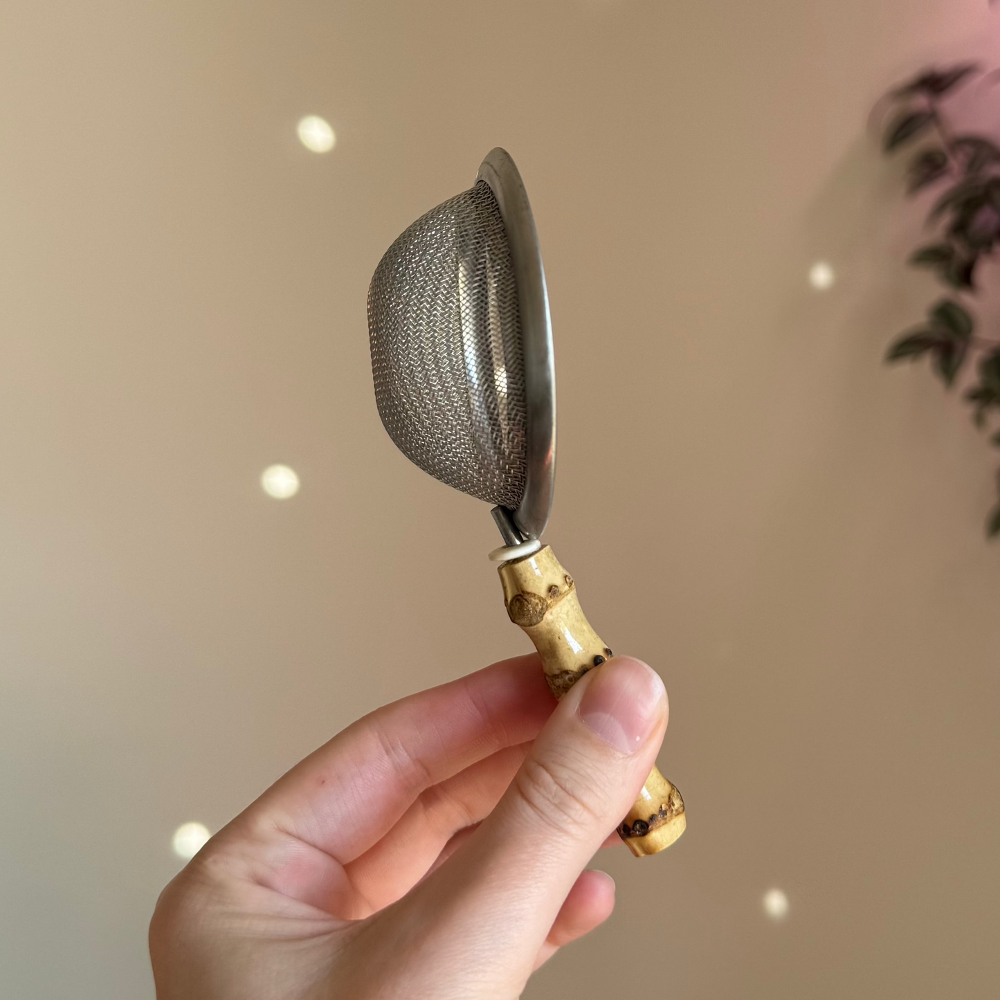 Tea Strainer with Bamboo Handle