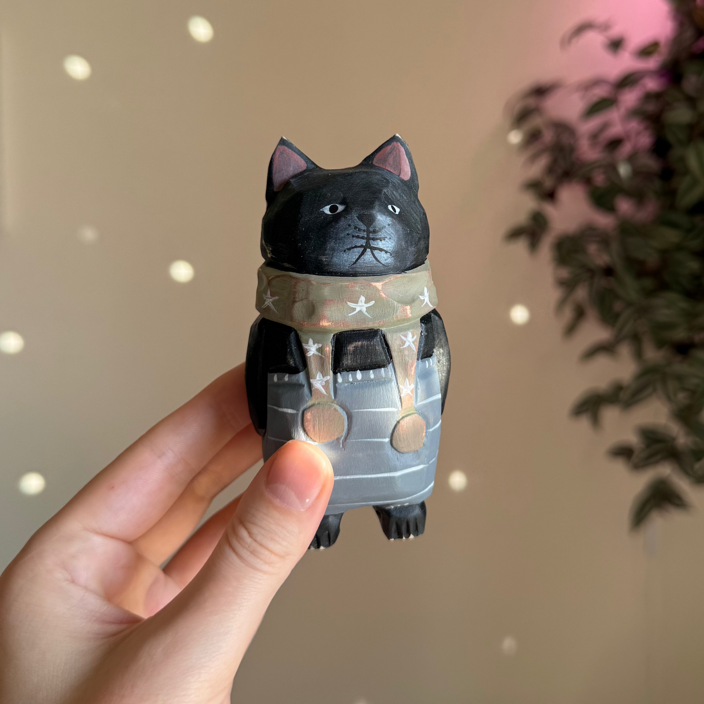 Wooden Cat in Pants (2 variants)