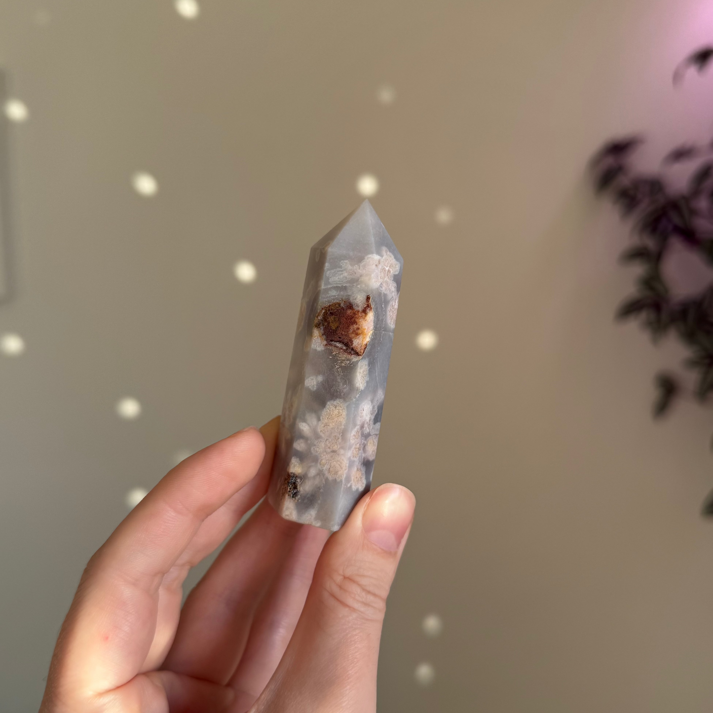 Agate Crystal for Tea Rituals