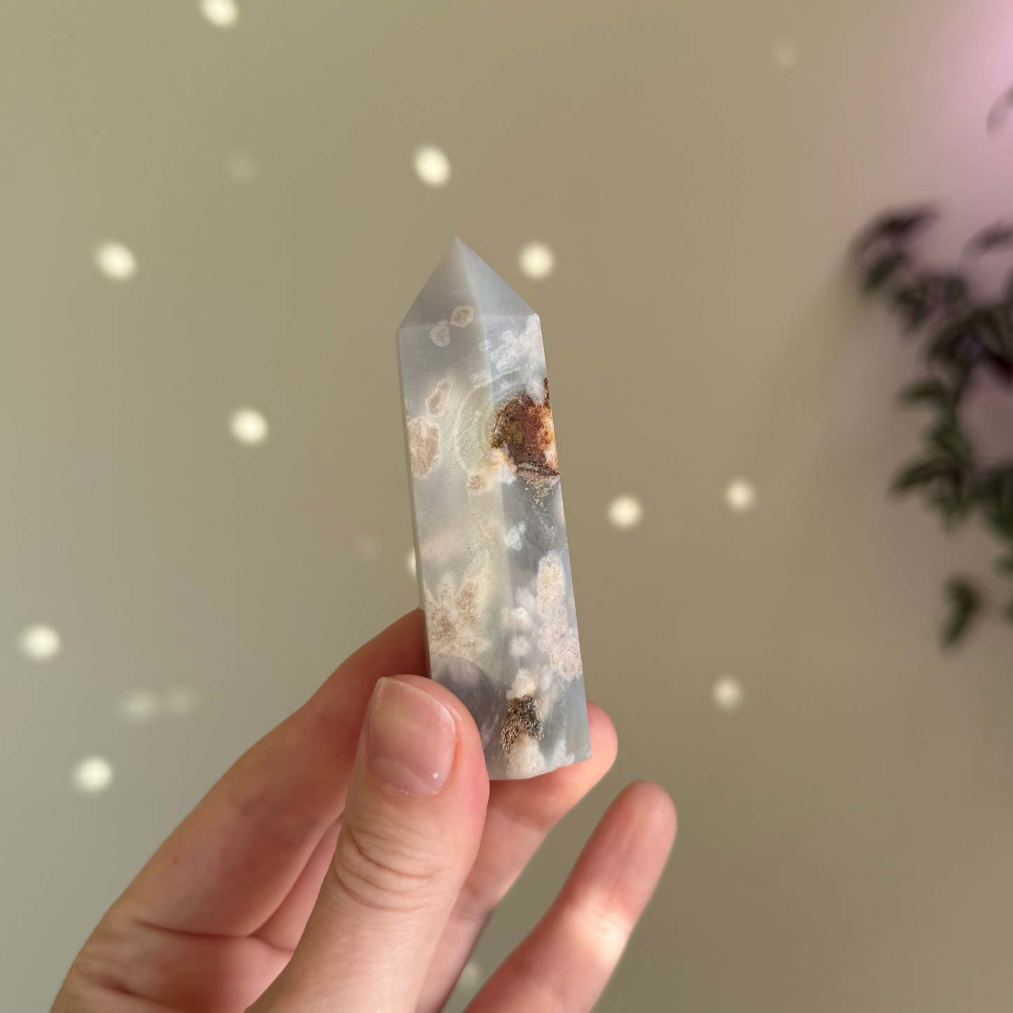 Agate Crystal for Tea Rituals