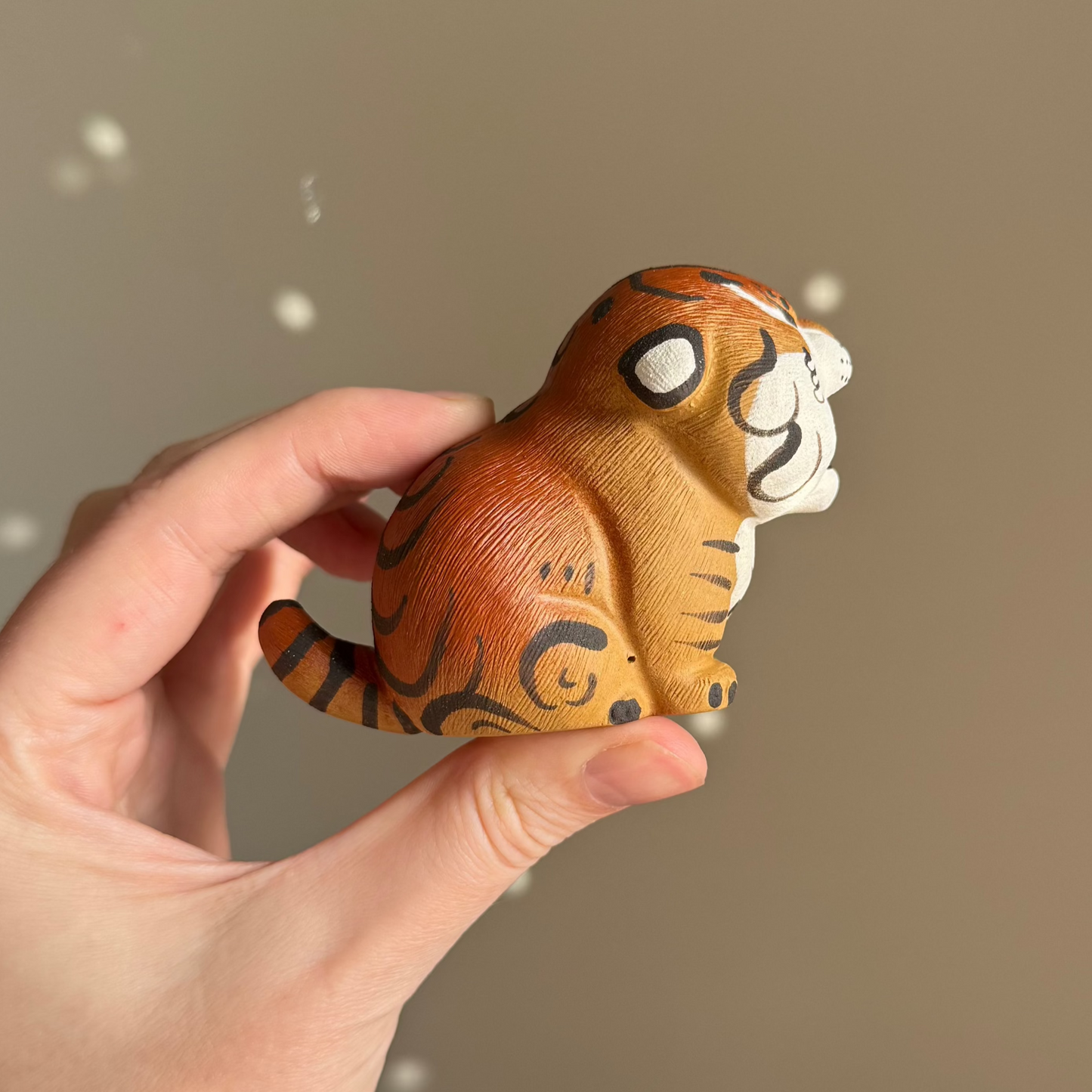 Hand-Painted Ceramic Tiger