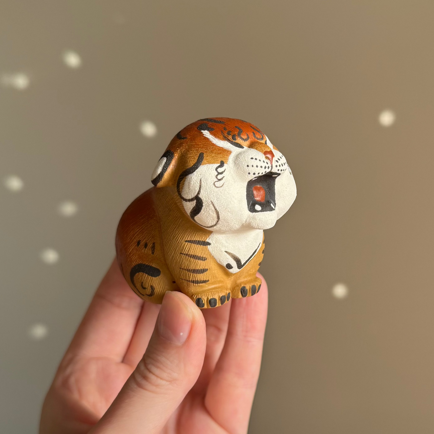Hand-Painted Ceramic Tiger