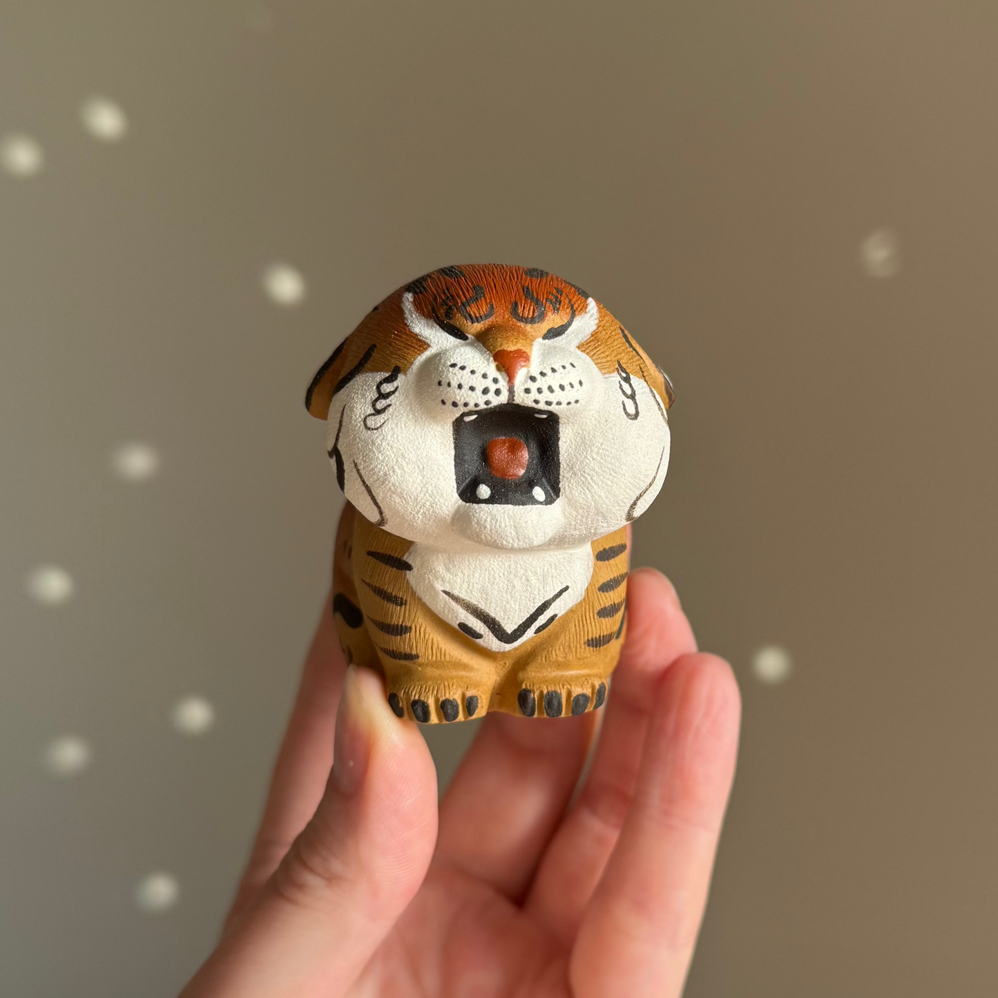 Hand-Painted Ceramic Tiger