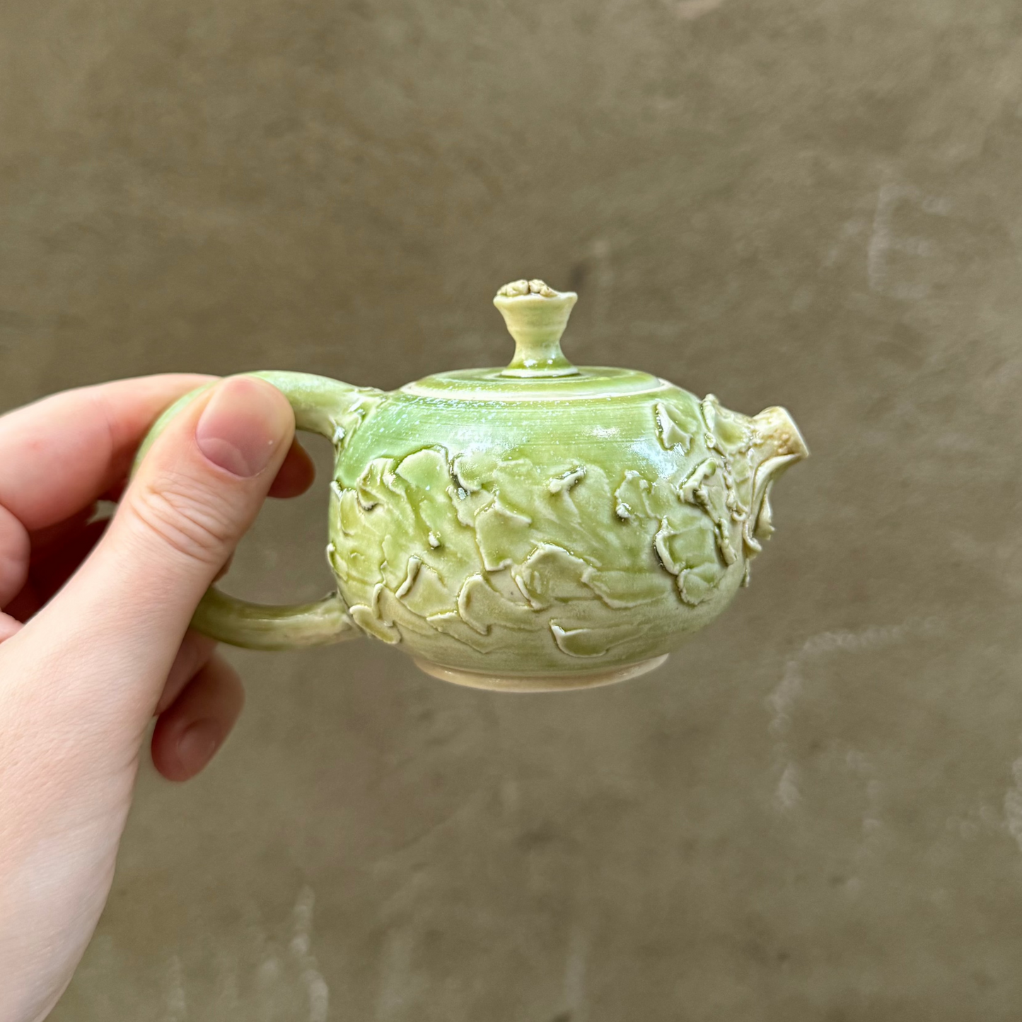 Porcelain Green Teapot, 100 ml