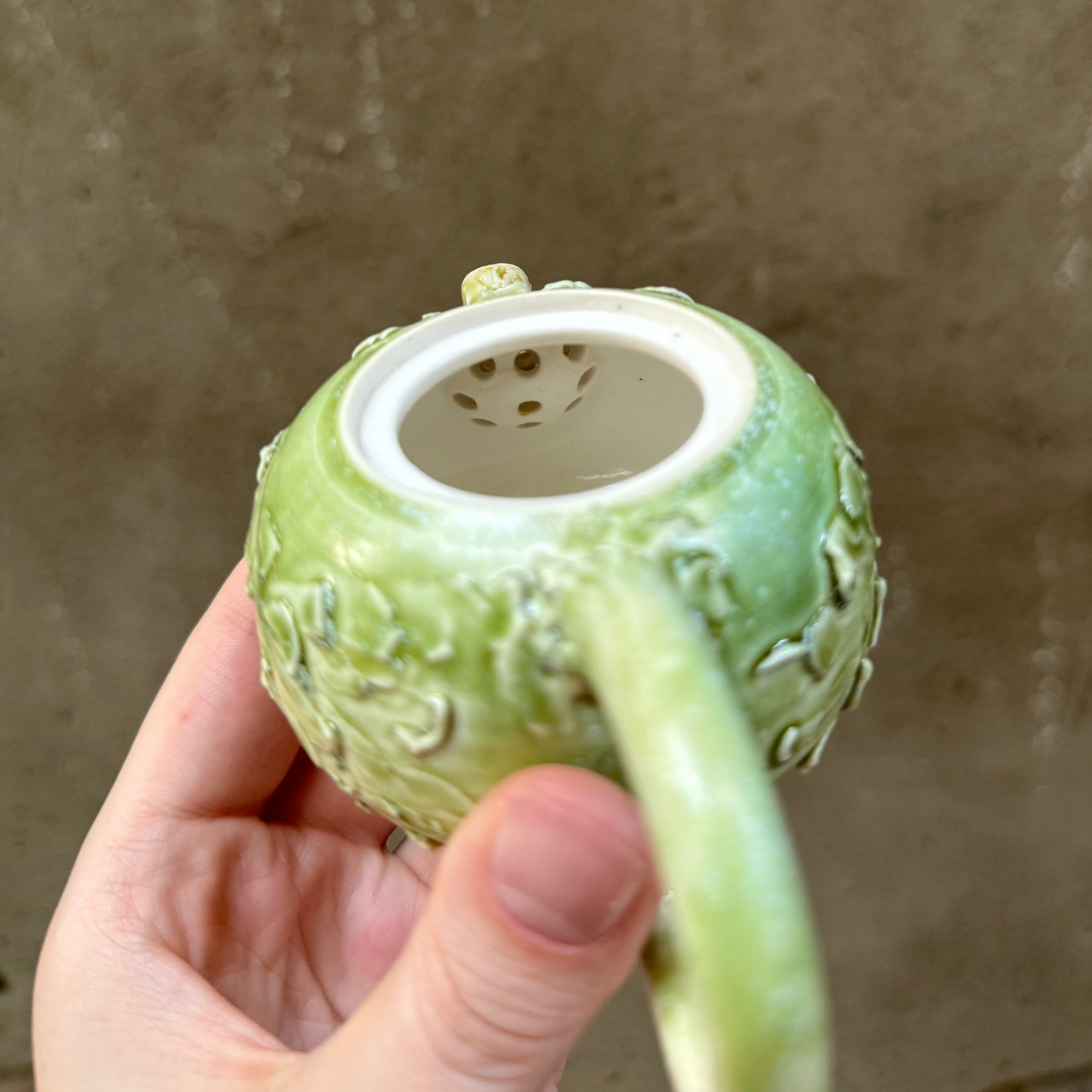 Porcelain Green Teapot, 100 ml
