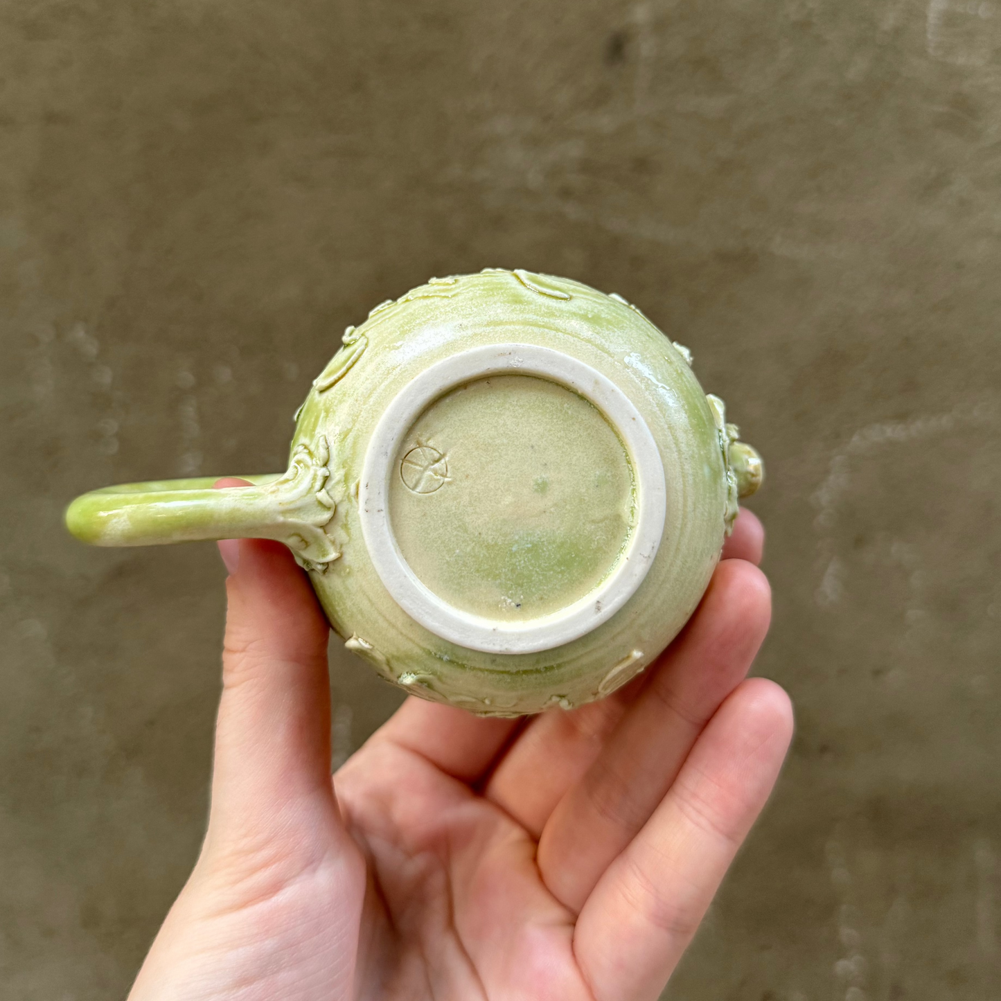 Porcelain Green Teapot, 100 ml