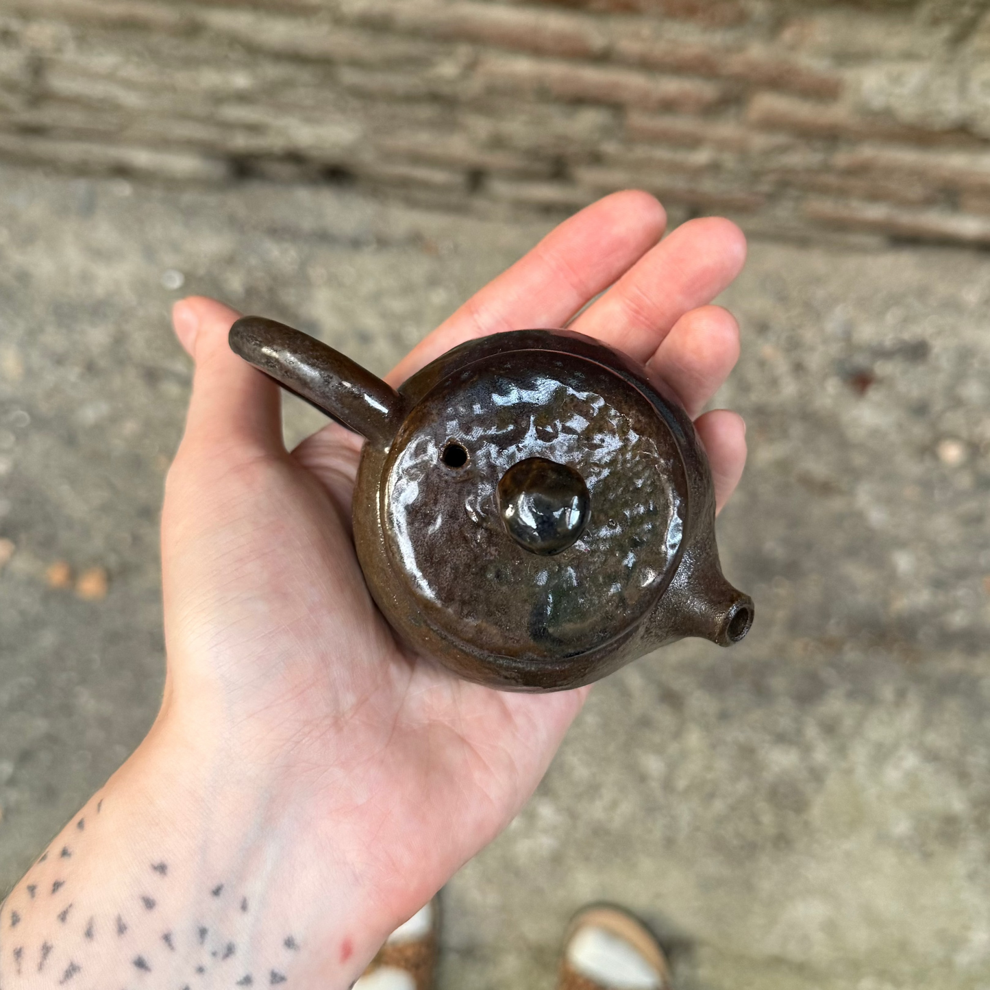 Black Clay Teapot, 95 ml