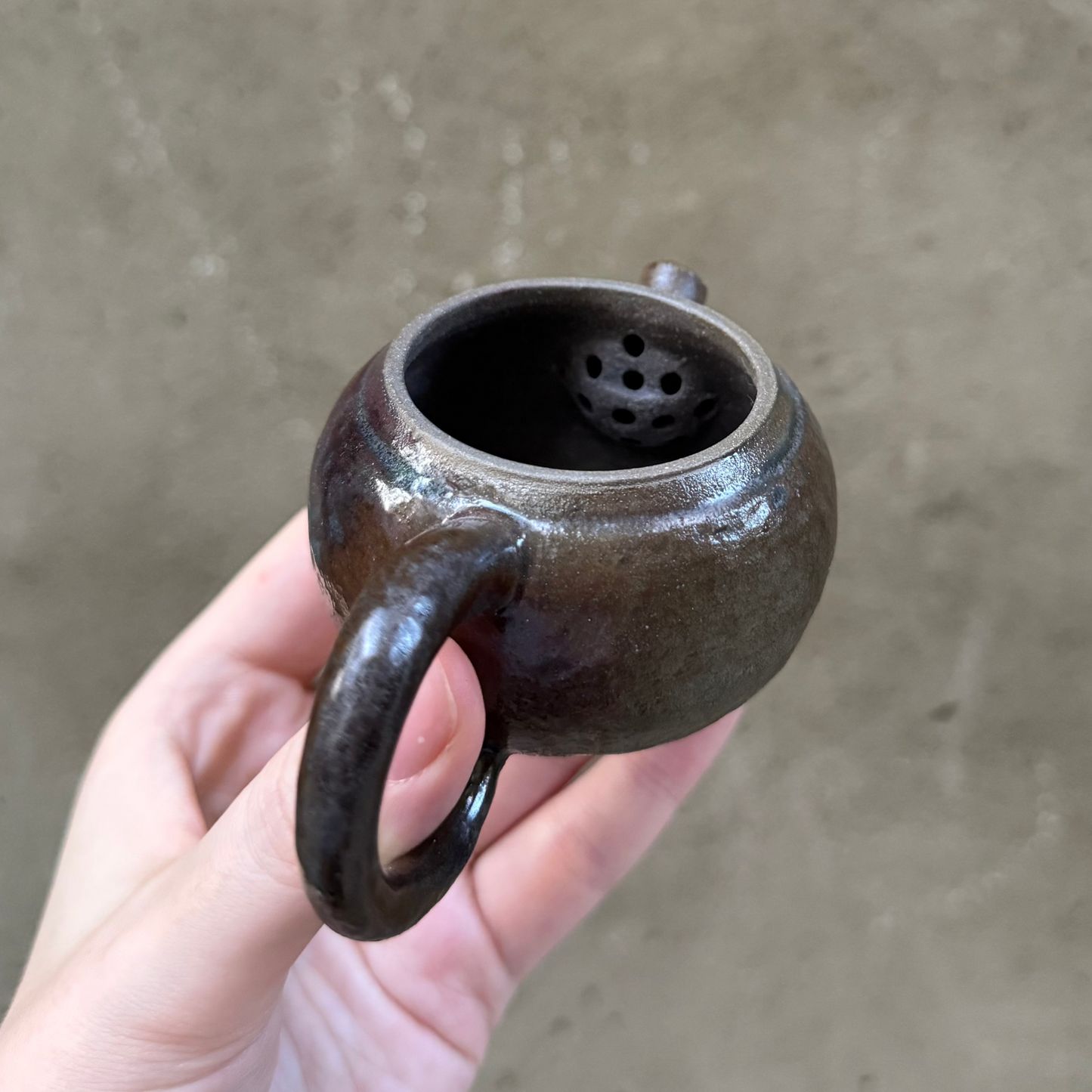Black Clay Teapot, 95 ml