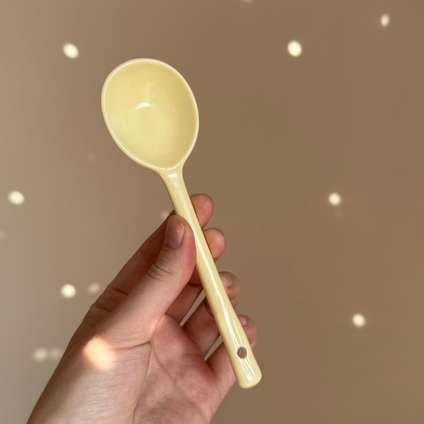 Ceramic Tea Scoop (green/yellow)
