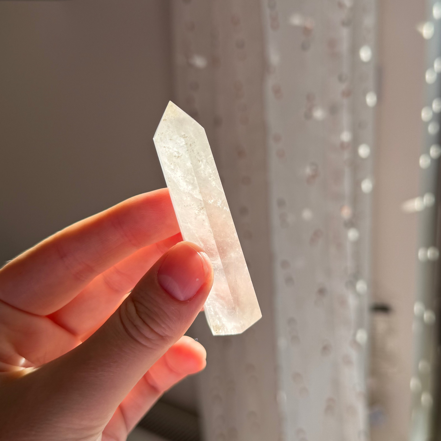 Clear Quartz Crystal for Tea Rituals