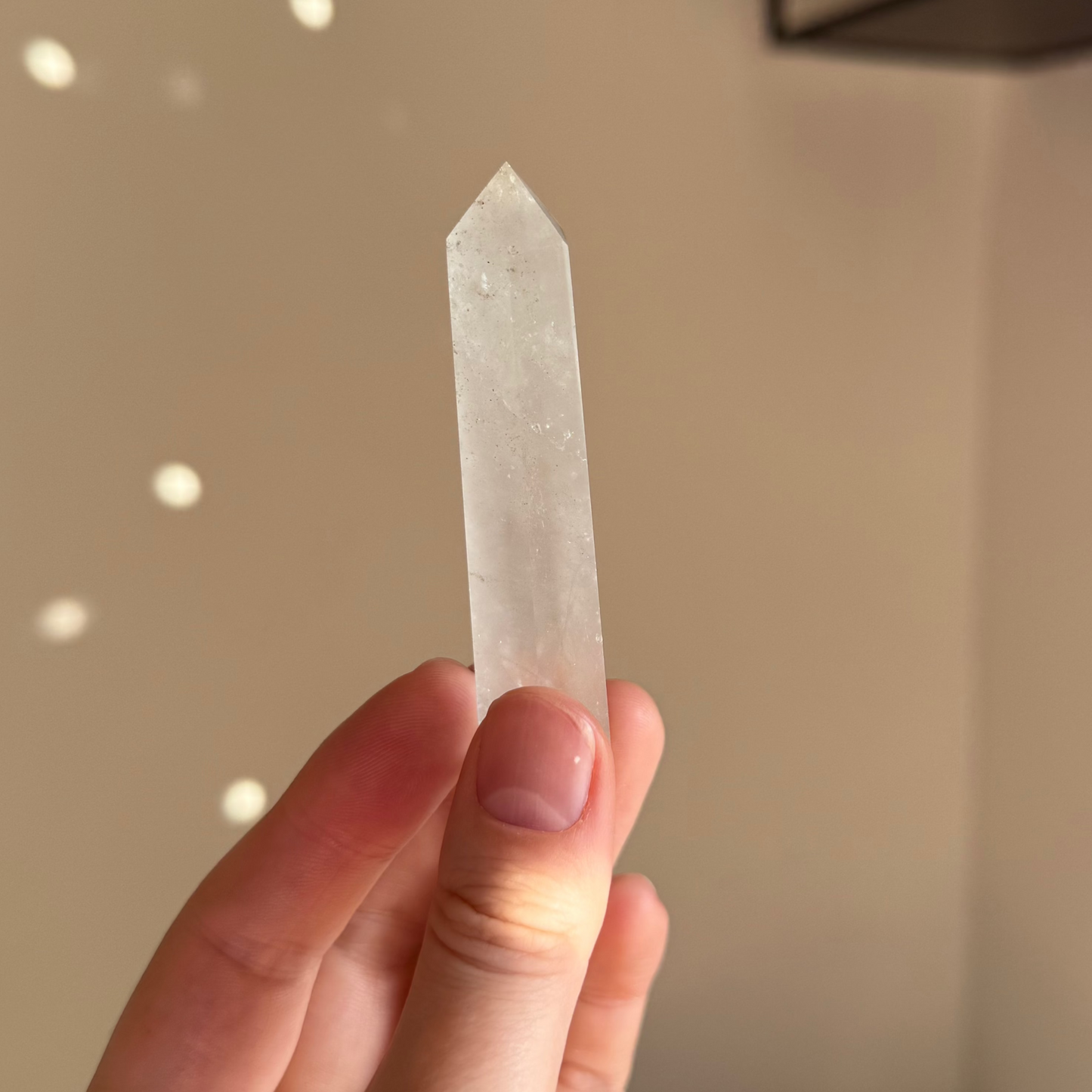 Clear Quartz Crystal for Tea Rituals