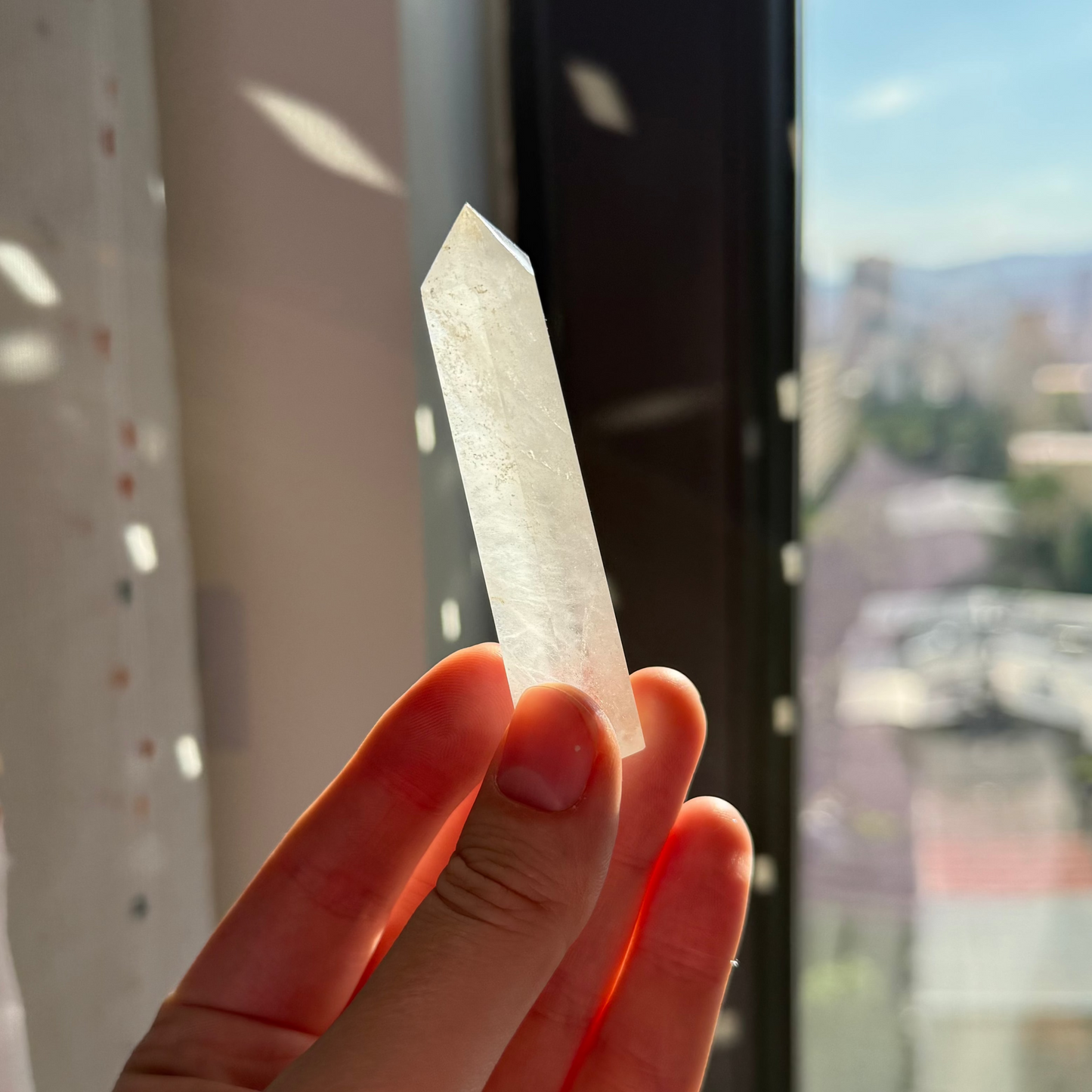 Clear Quartz Crystal for Tea Rituals