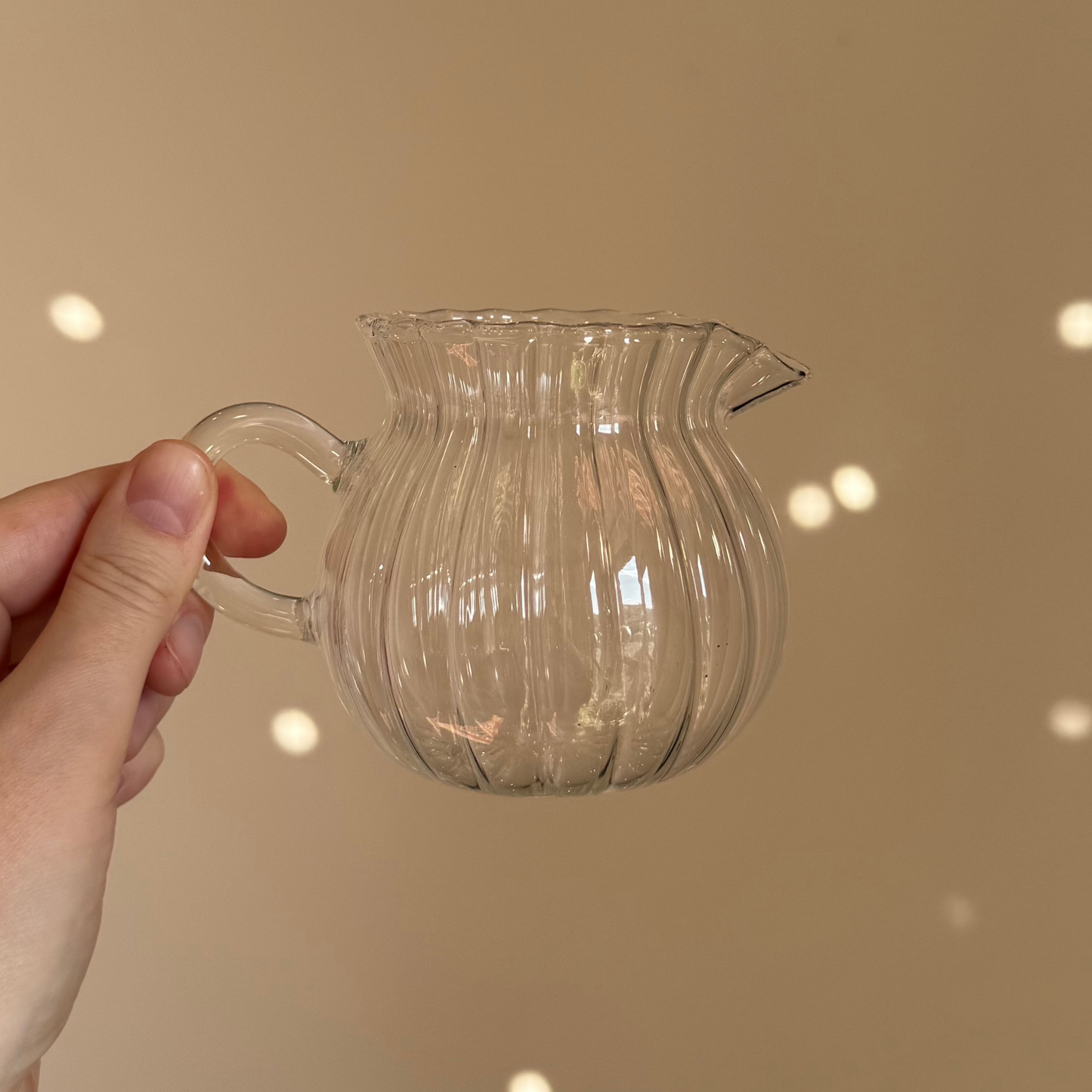 Glass Fairness Cup (Chahai): Milk Jug form, ~250 ml