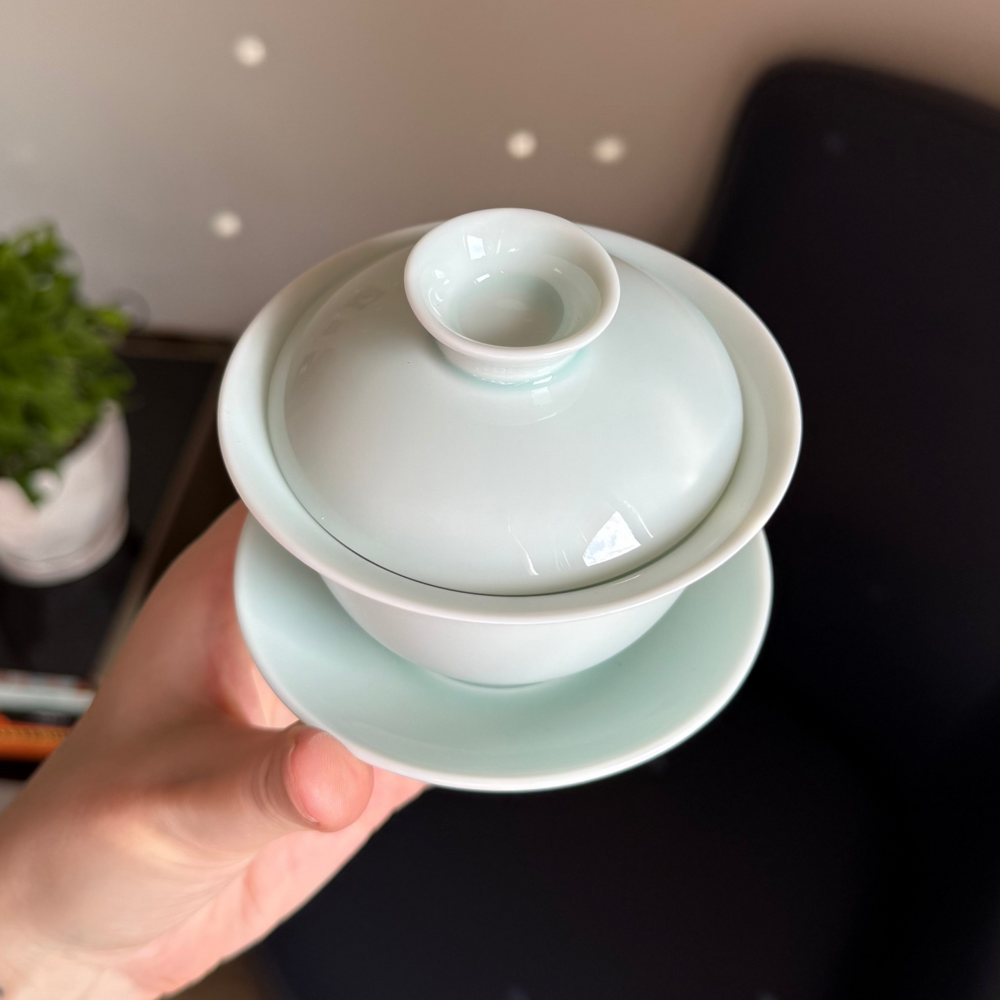 Blue Ceramic Gaiwan Set, 150 ml