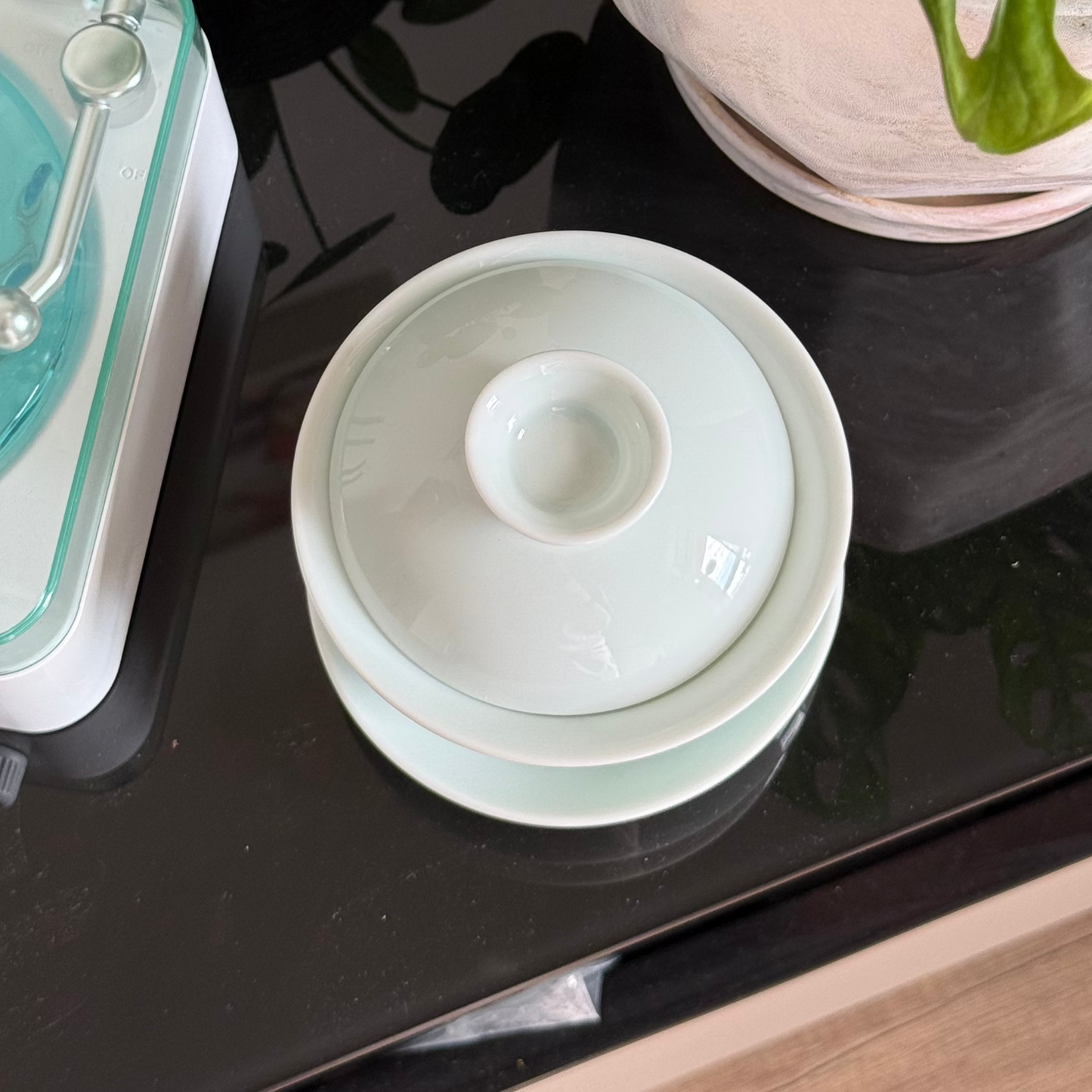 Blue Ceramic Gaiwan Set, 150 ml