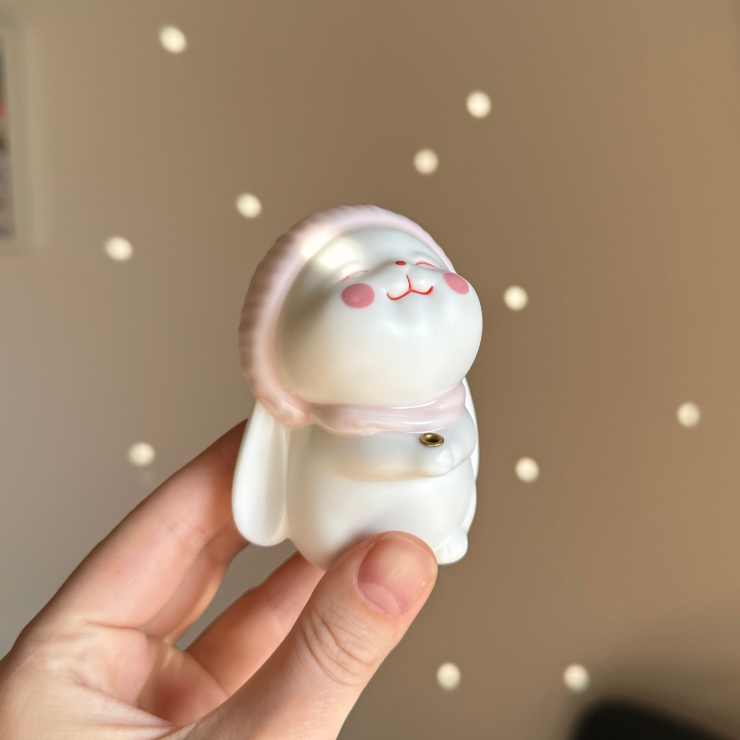 Porcelain Bunny in a Pink Hat (Incense Holder)